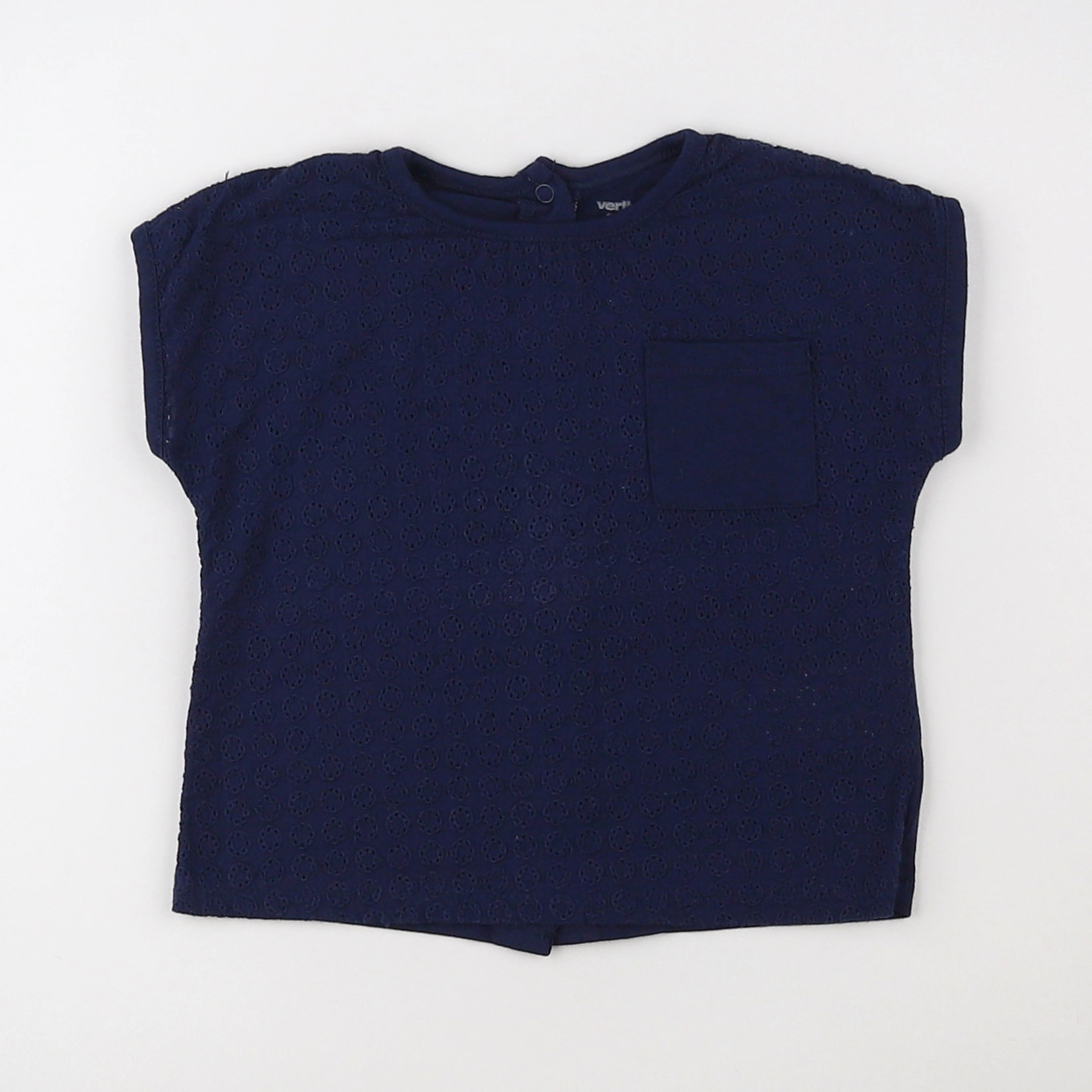 Vertbaudet - tee-shirt bleu - 9 mois