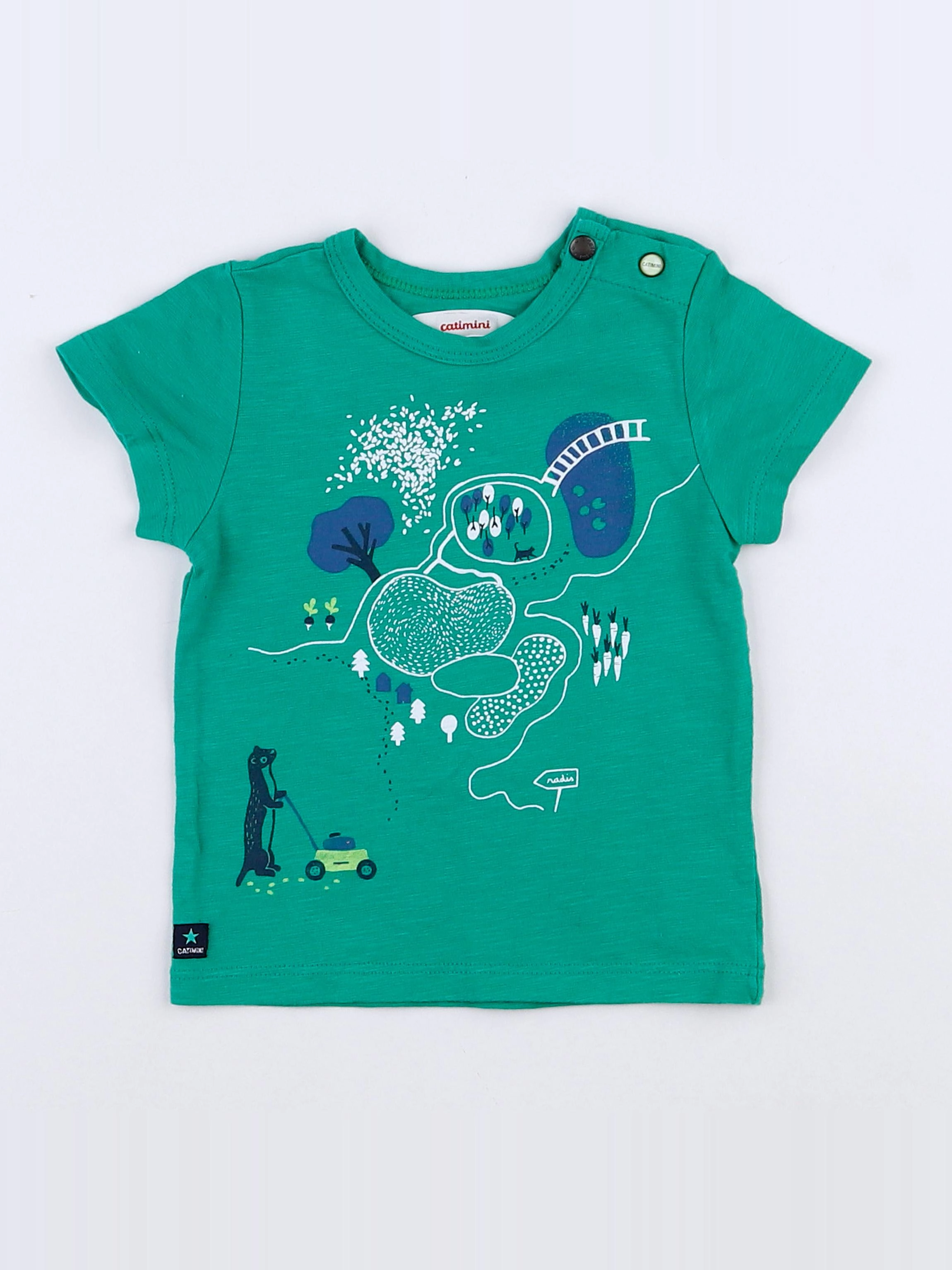 Catimini - tee-shirt vert - 6 mois