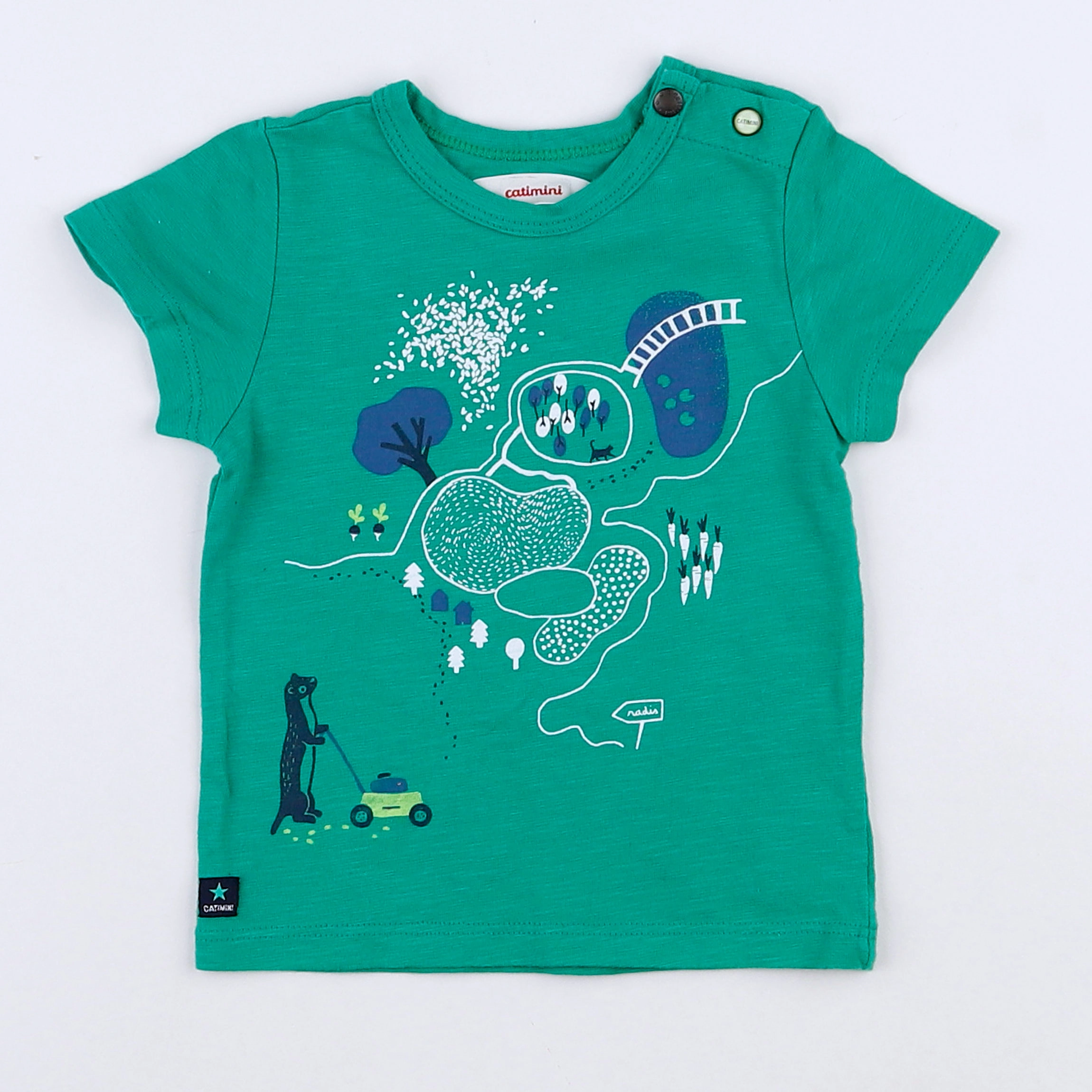 Catimini - tee-shirt vert - 6 mois
