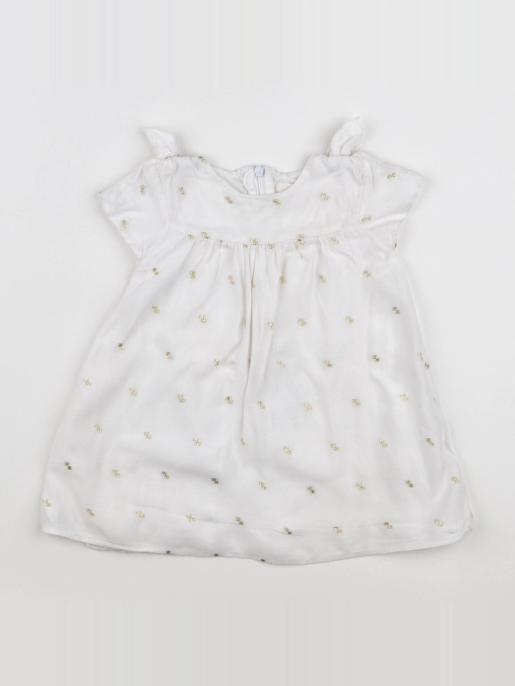 Chloé - robe blanc - 12 mois