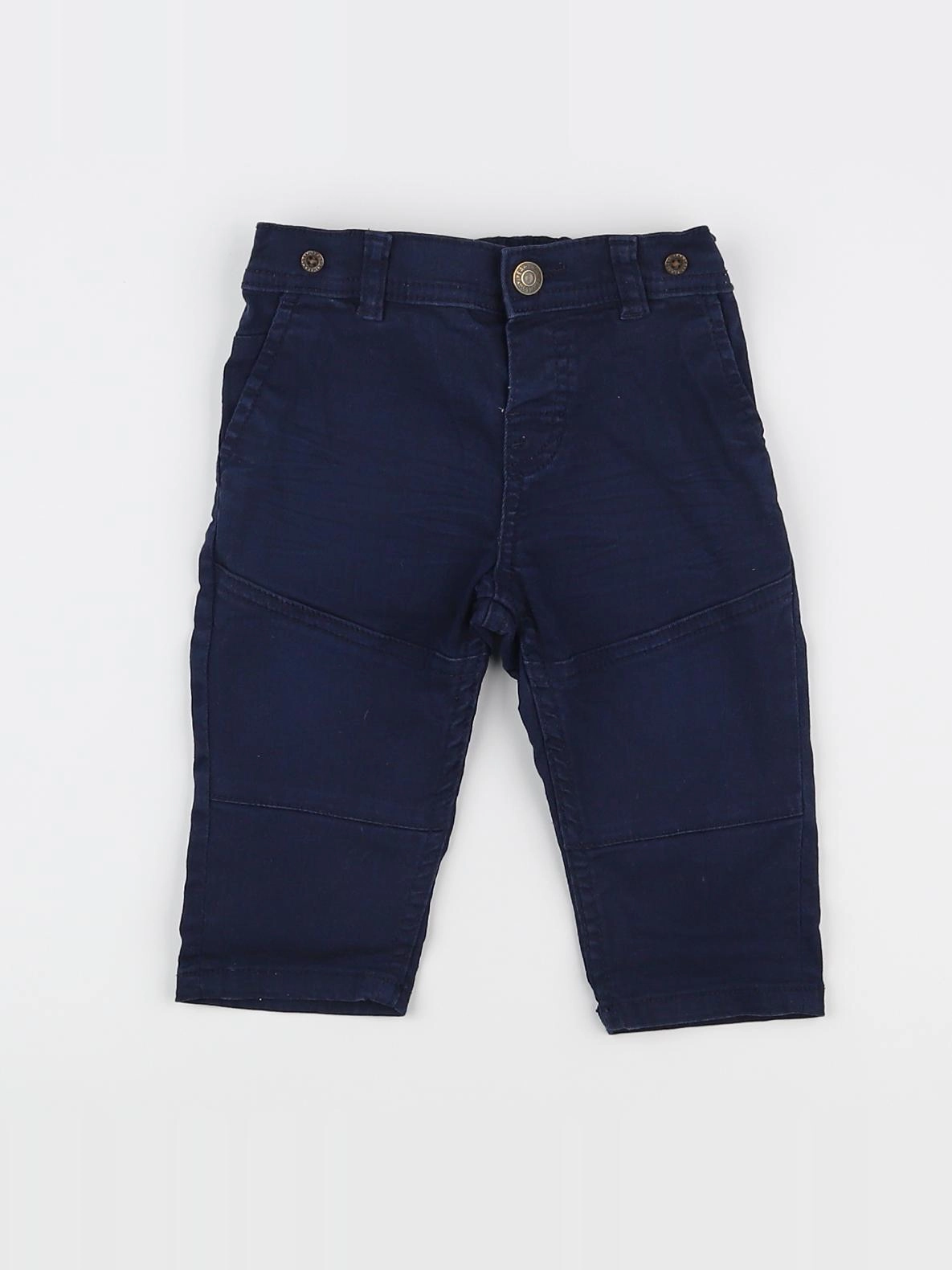 H&M - pantalon bleu - 6/9 mois