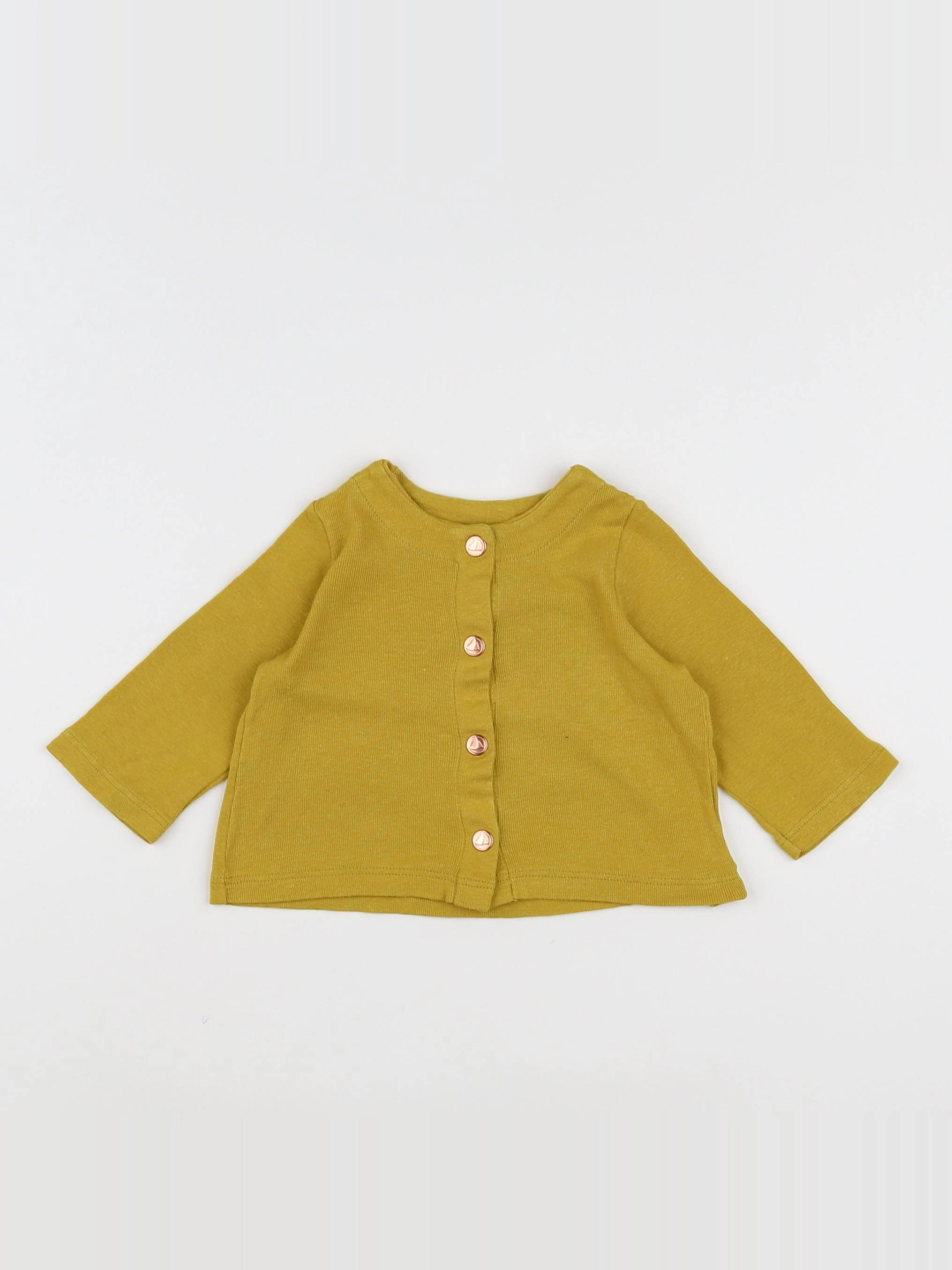 Petit Bateau - tee-shirt jaune - 3 mois