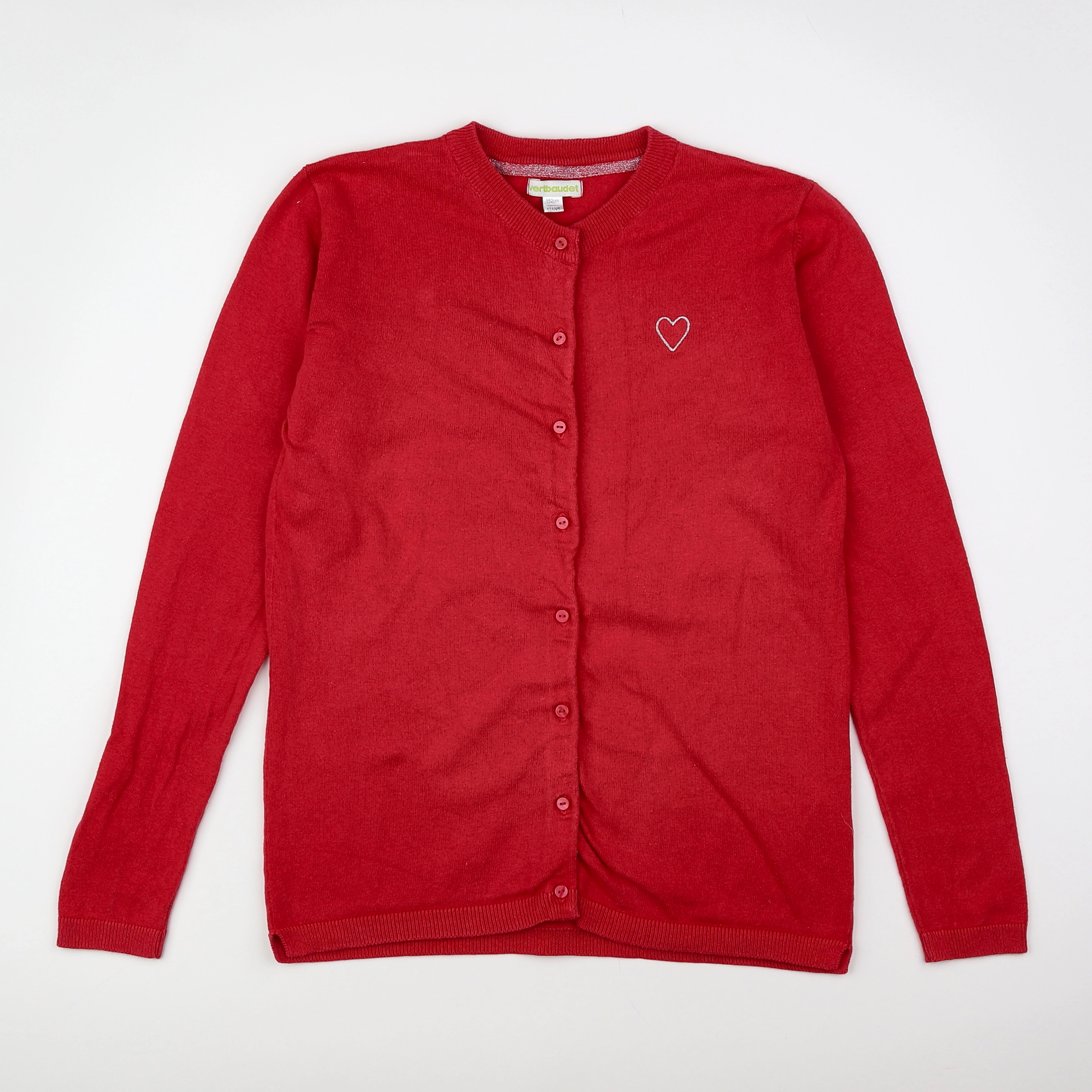 Vertbaudet - gilet rose - 12 ans