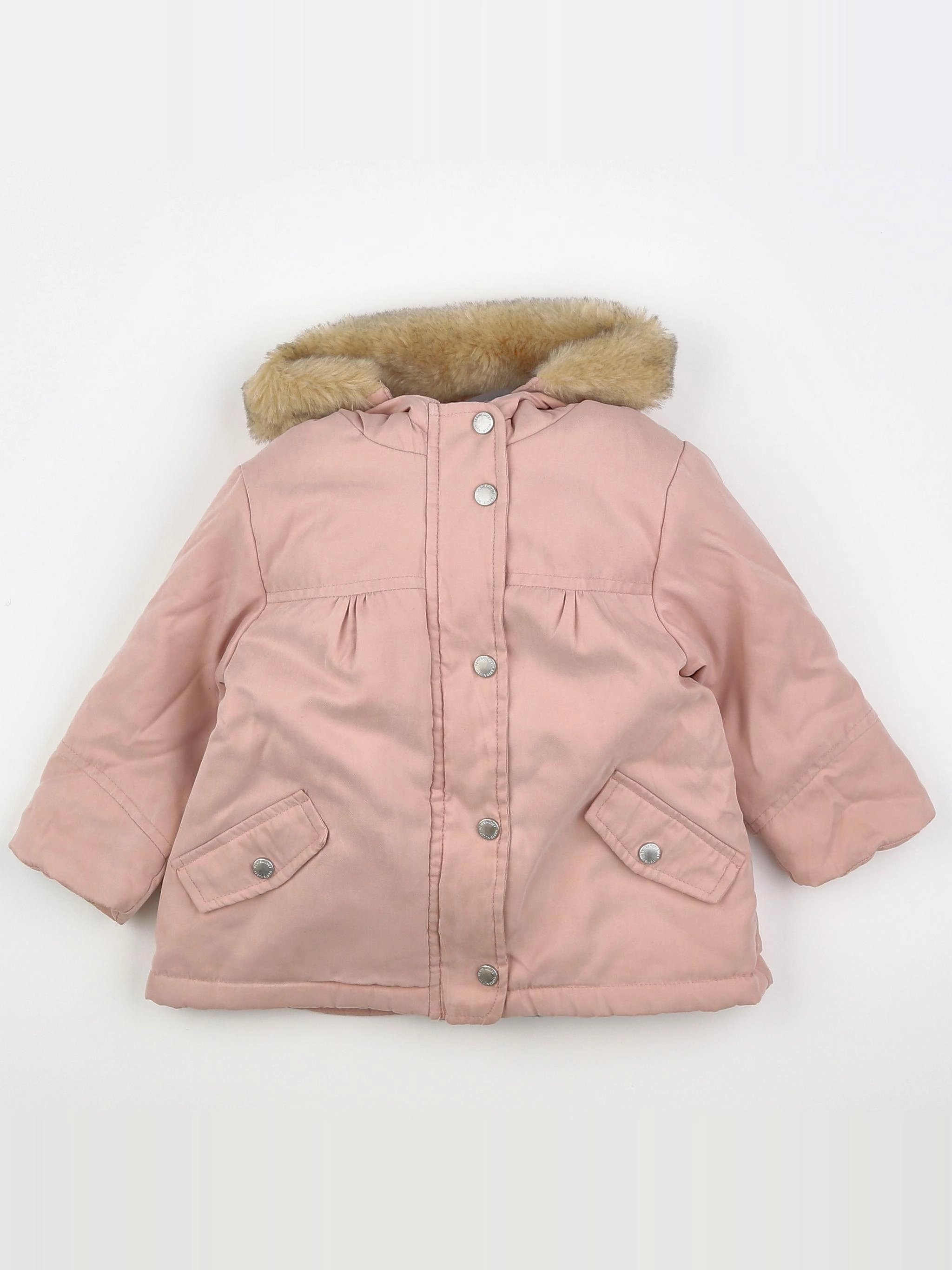 Vertbaudet - parka rose - 12 mois