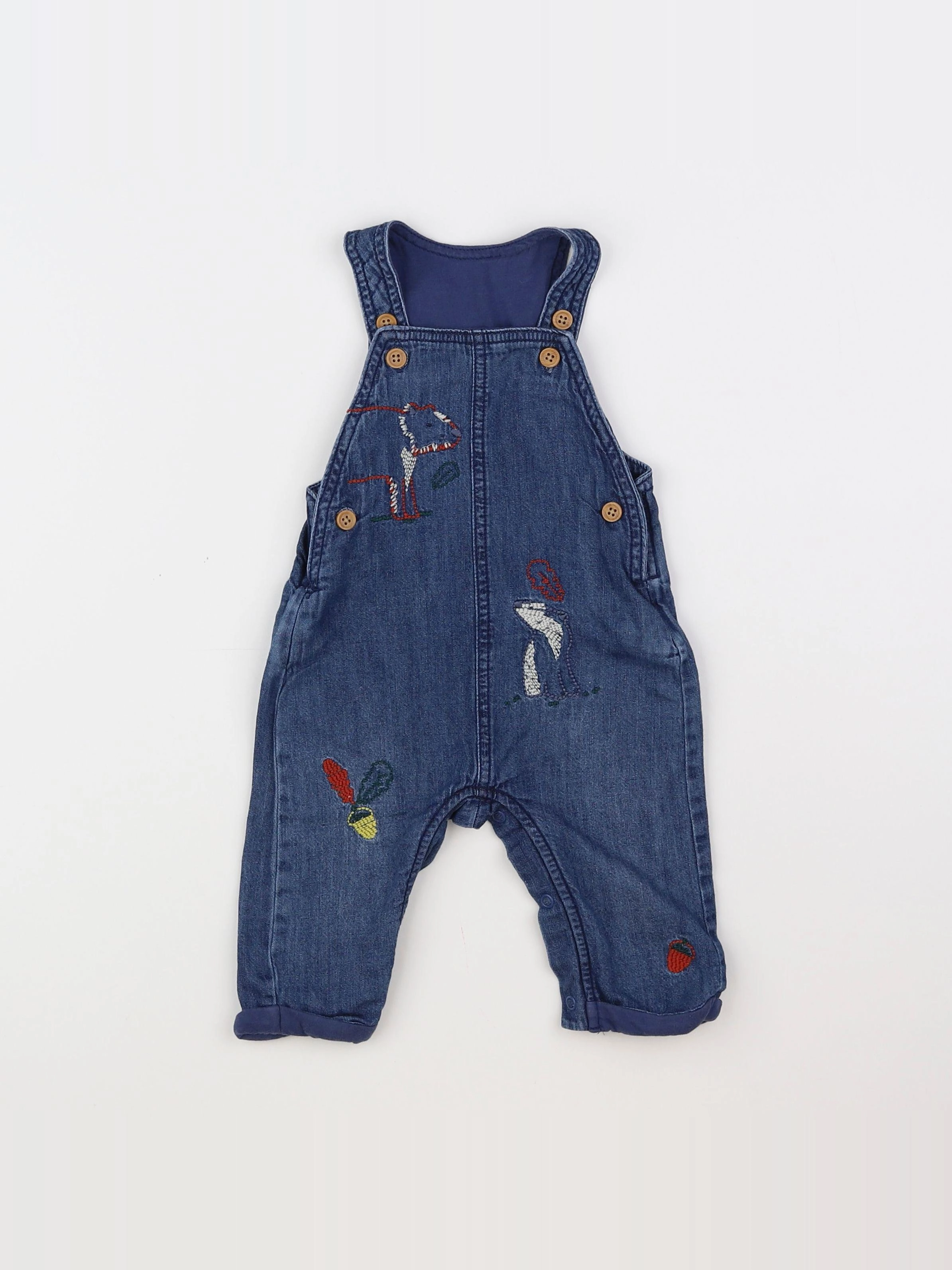 Marks & Spencer  - salopette bleu - 3/6 mois