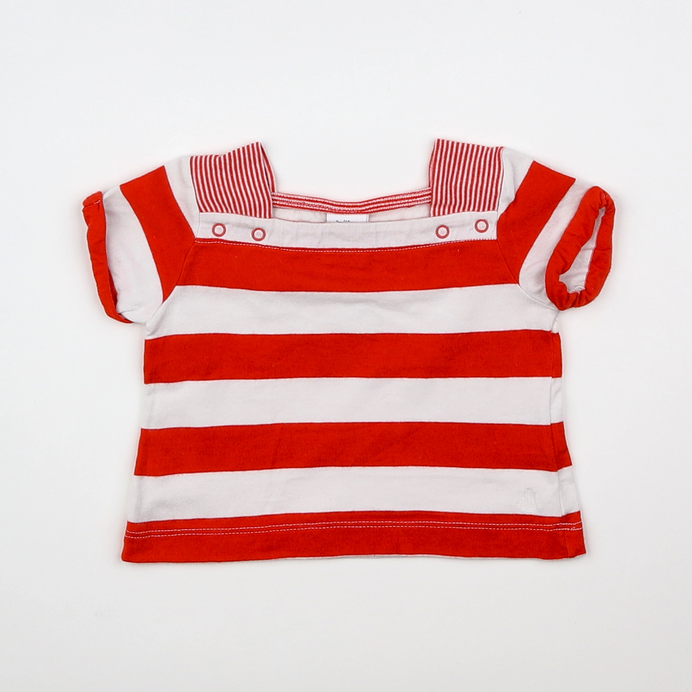 Petit Bateau - tee-shirt rouge - 3 mois