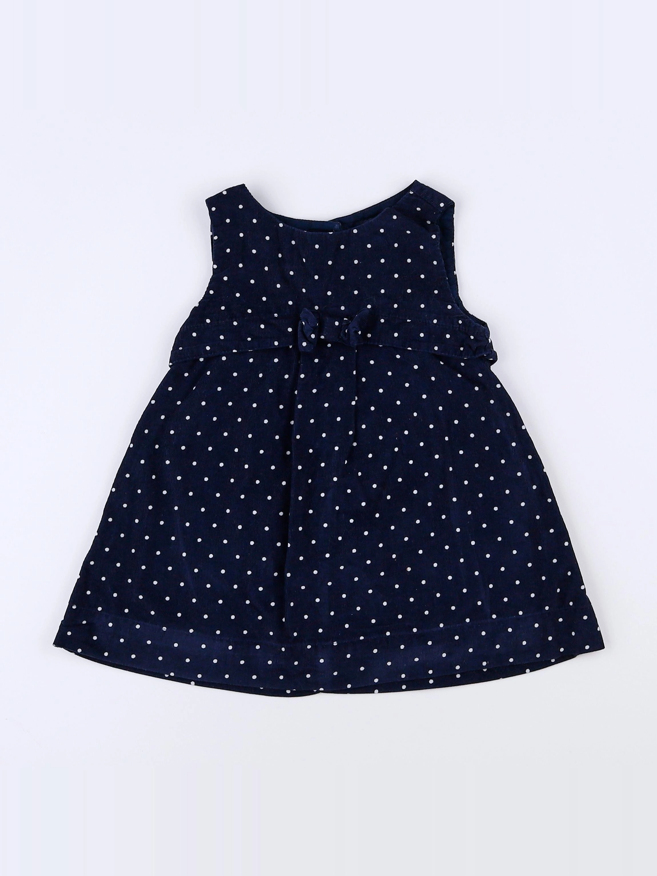 GAP - robe bleu, blanc - 12/18 mois