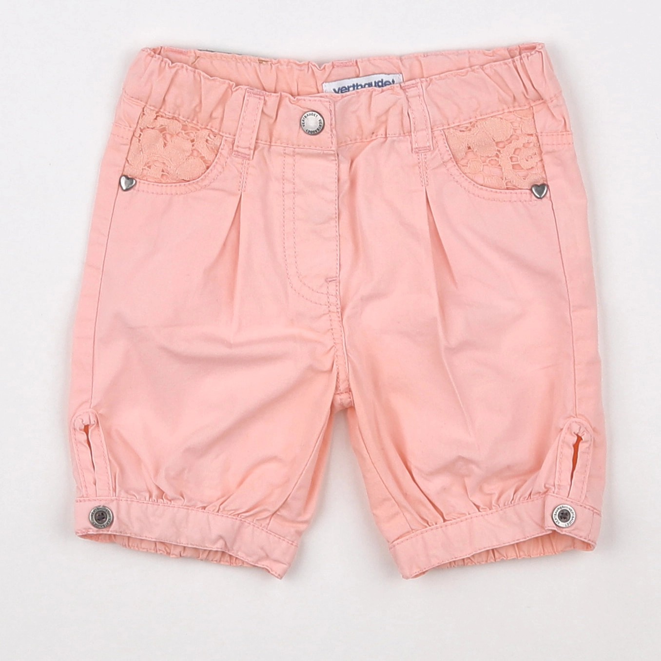 Vertbaudet - pantalon rose - 12 mois