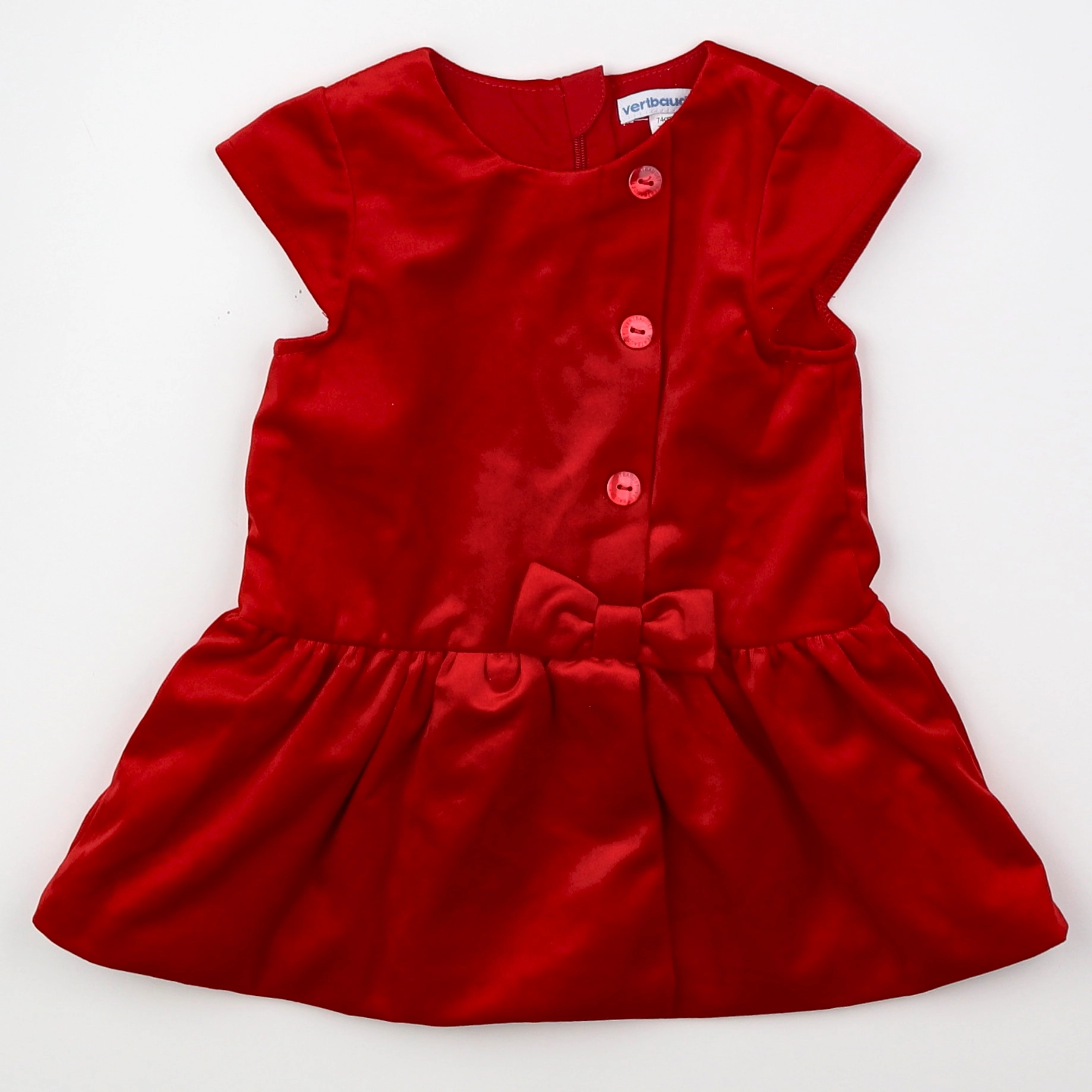 Vertbaudet - robe rouge - 12 mois