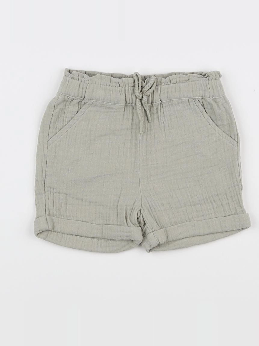 Vertbaudet - short vert - 9 mois