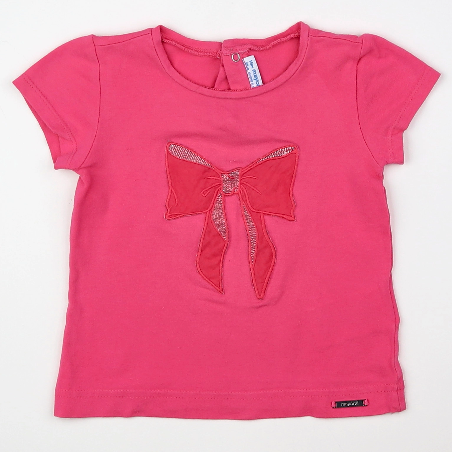 Mayoral - tee-shirt rose - 18 mois