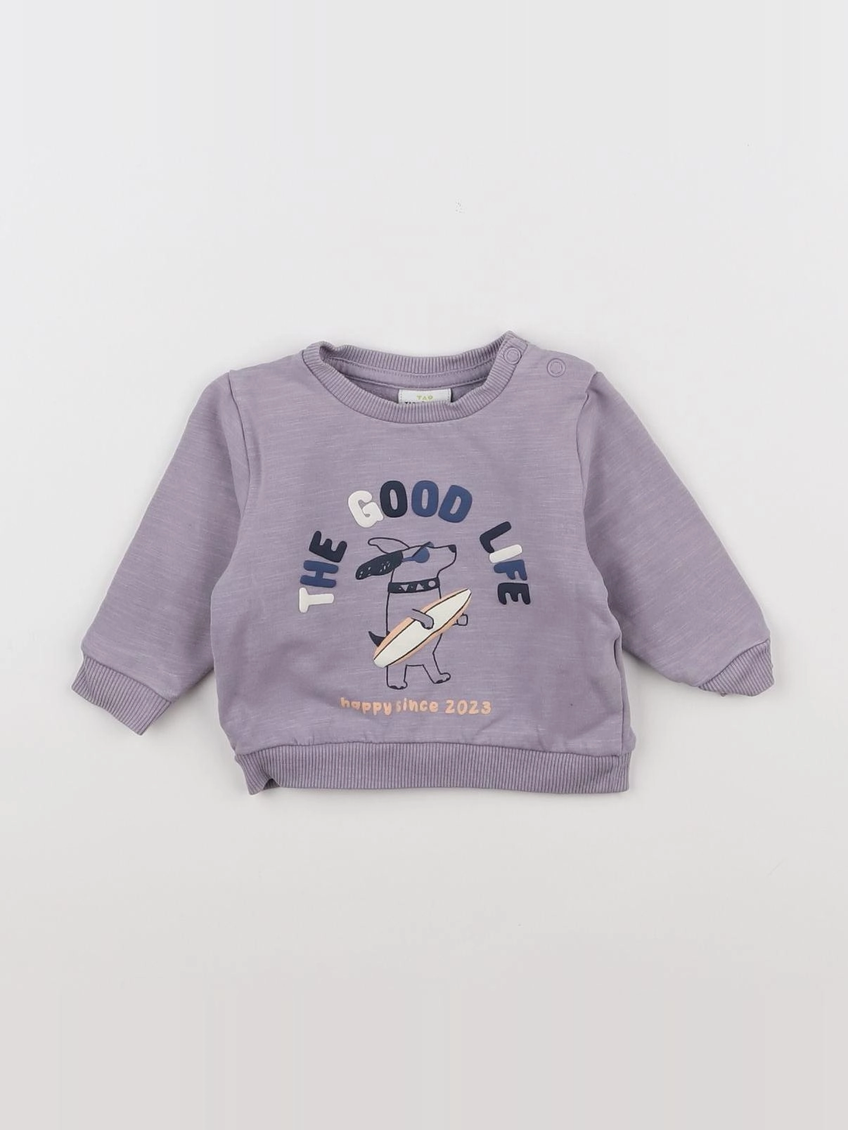 Tape à l'oeil - sweat violet - 3 mois