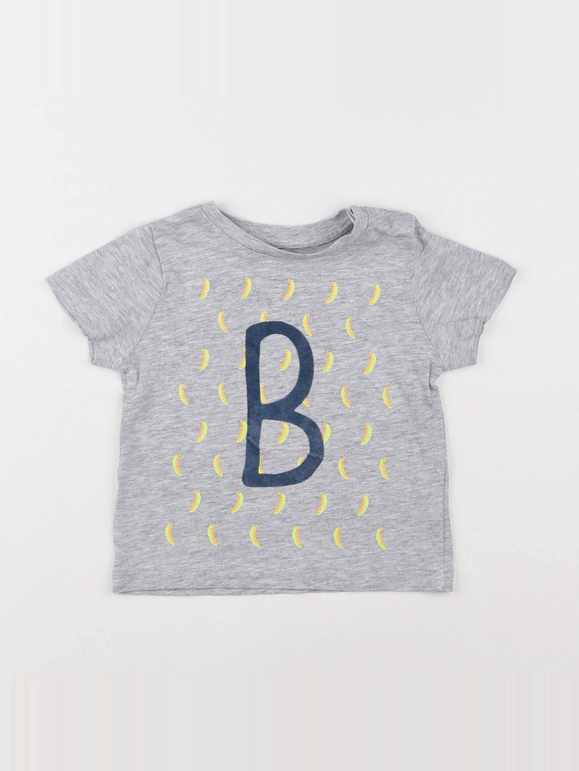 Boutchou - tee-shirt gris - 9 mois