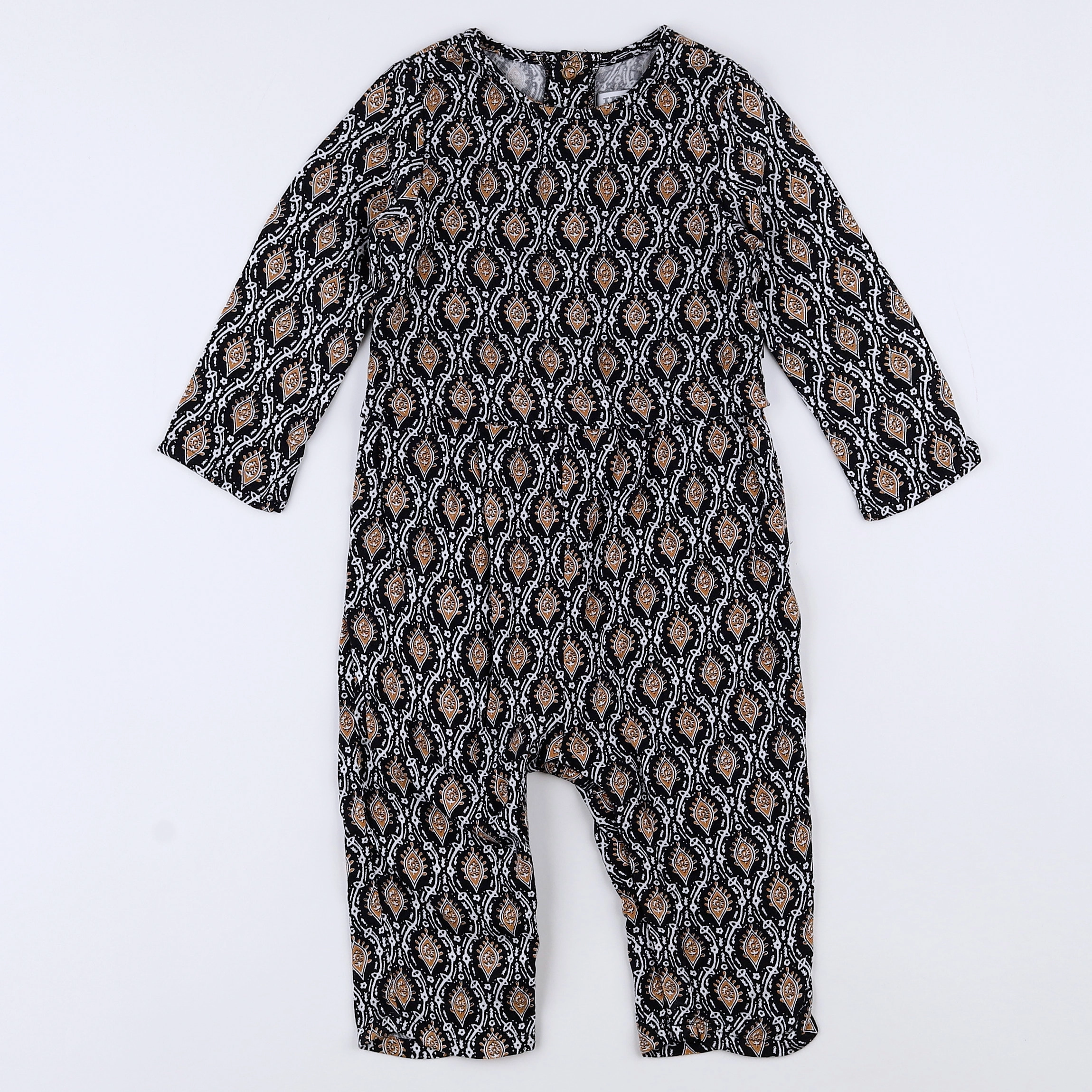 IKKS - combinaison noir, bronze, blanc - 12 mois