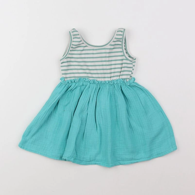 Zara - robe bleu - 9/12 mois
