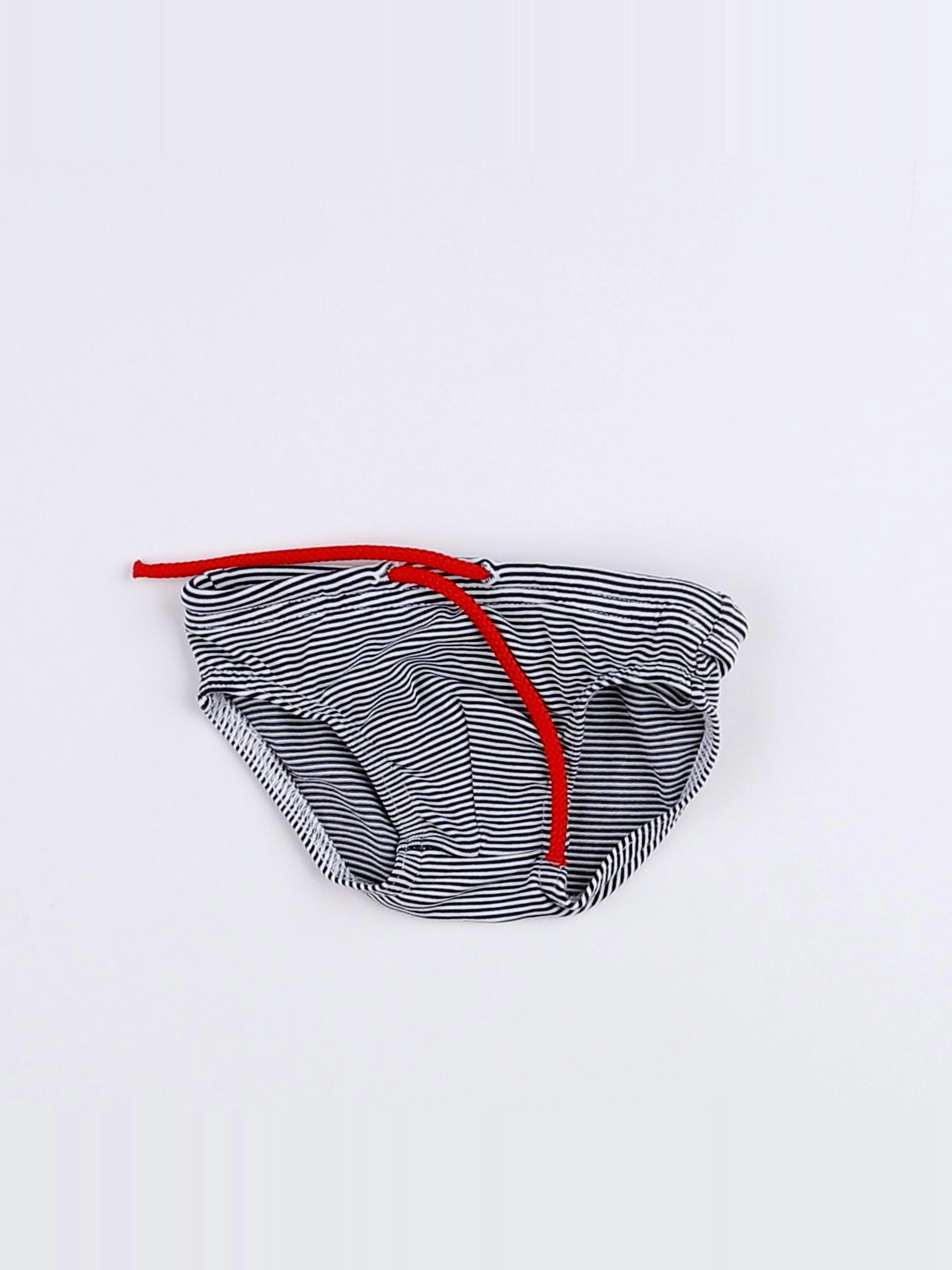 Petit Bateau - maillot de bain blanc, bleu - 3 mois