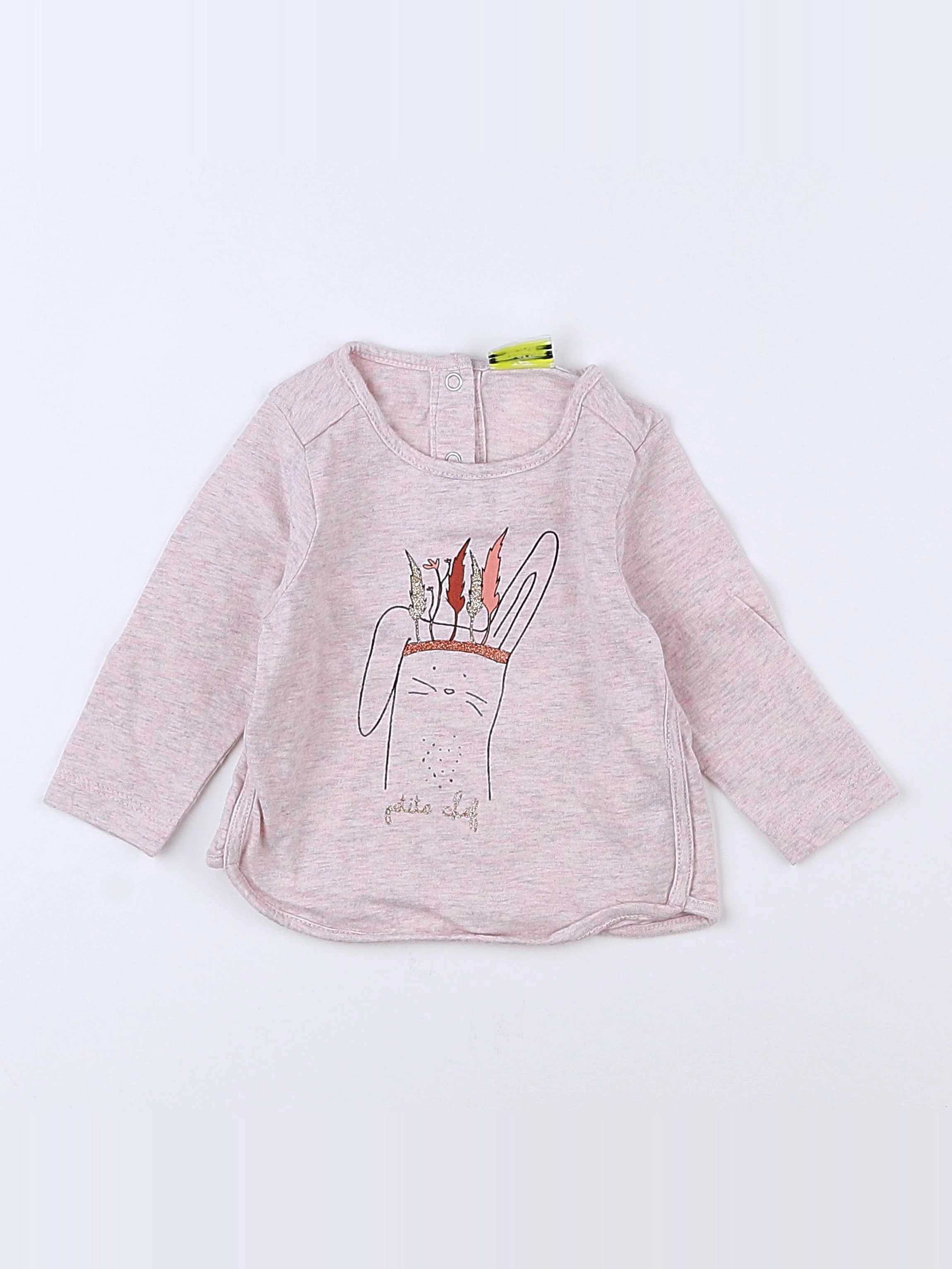 Tape à l'oeil - tee-shirt rose - 3 mois