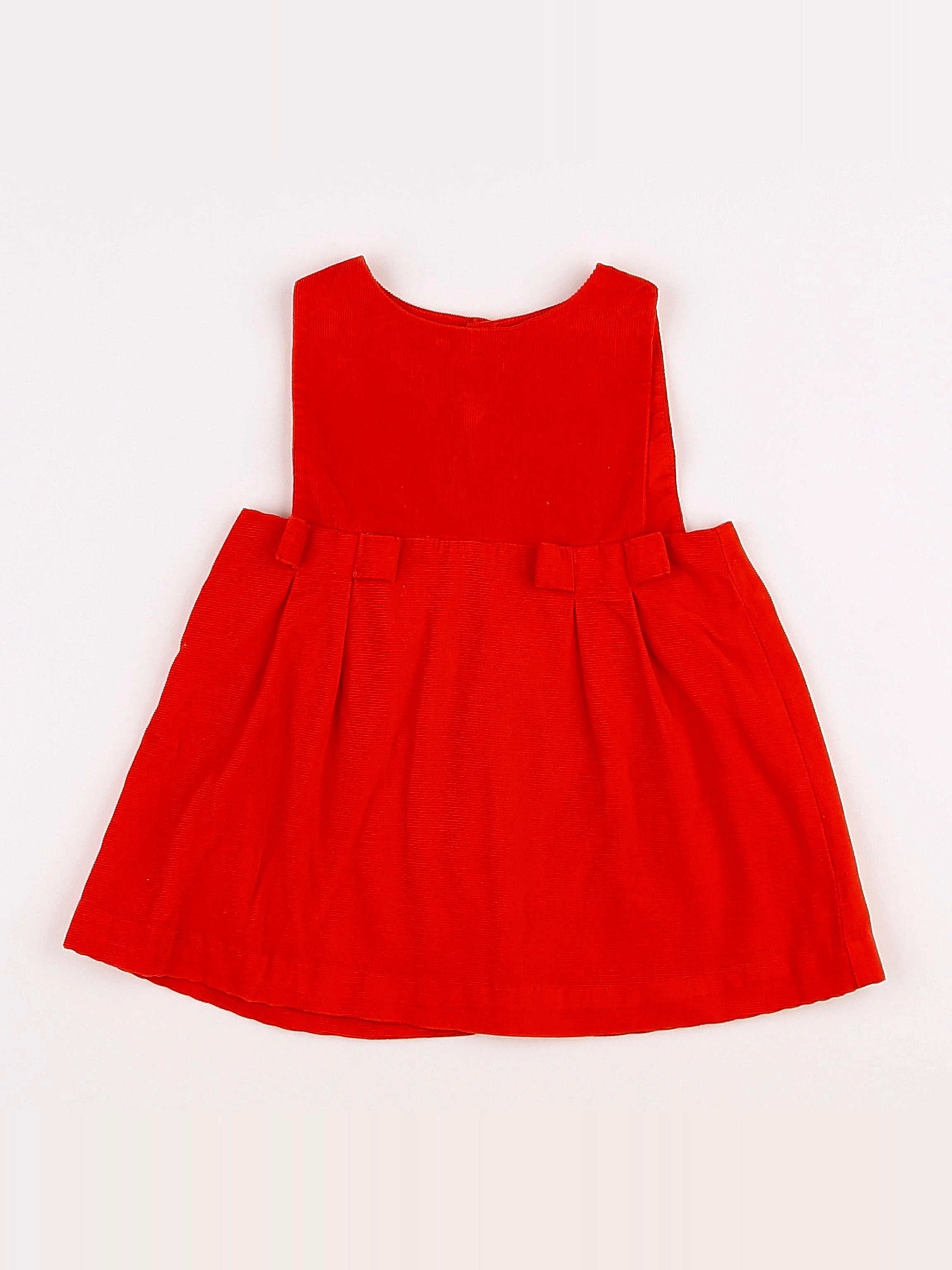 Jacadi - robe rouge - 12 mois