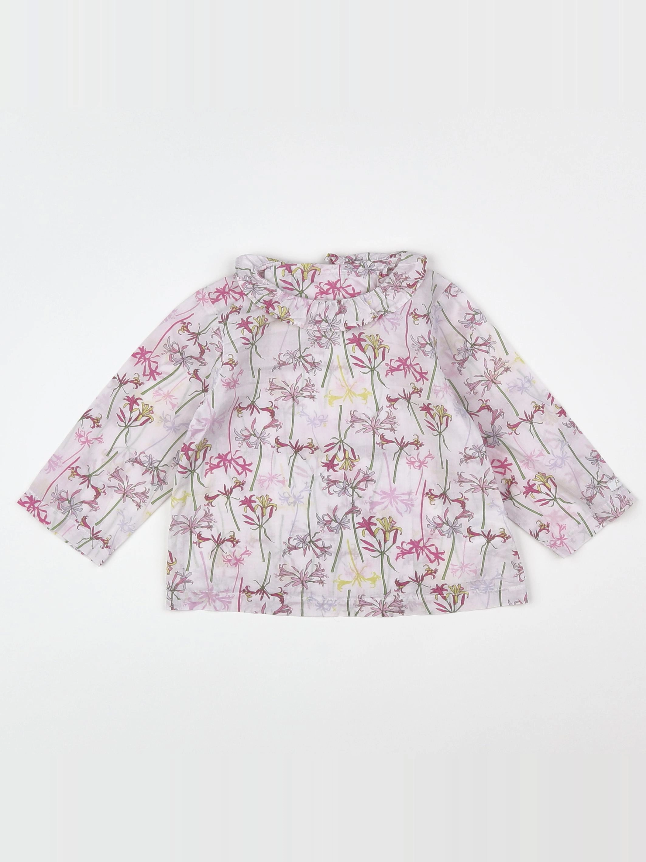 Jacadi - blouse rose - 12 mois