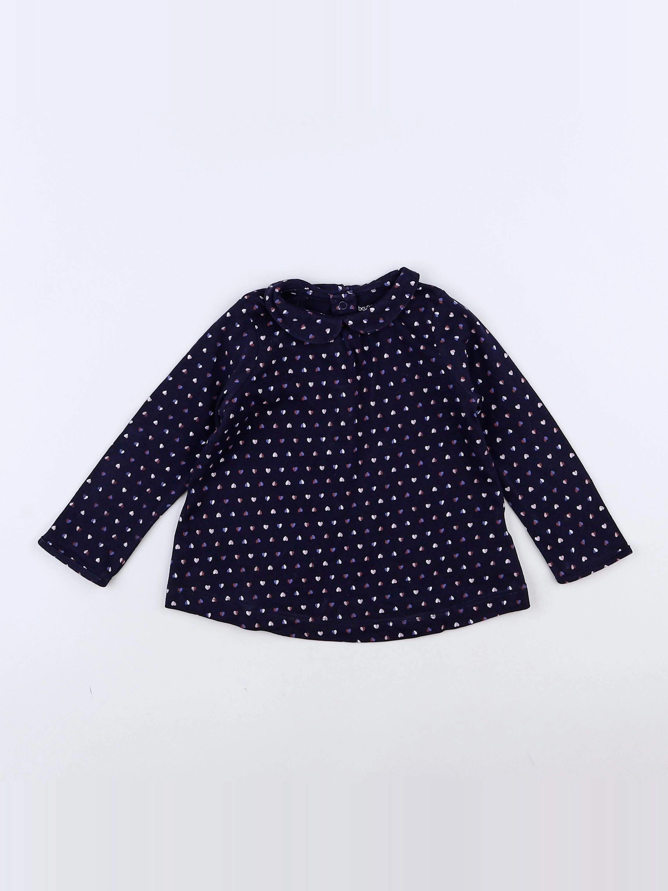 Boutchou - tee-shirt bleu - 12 mois