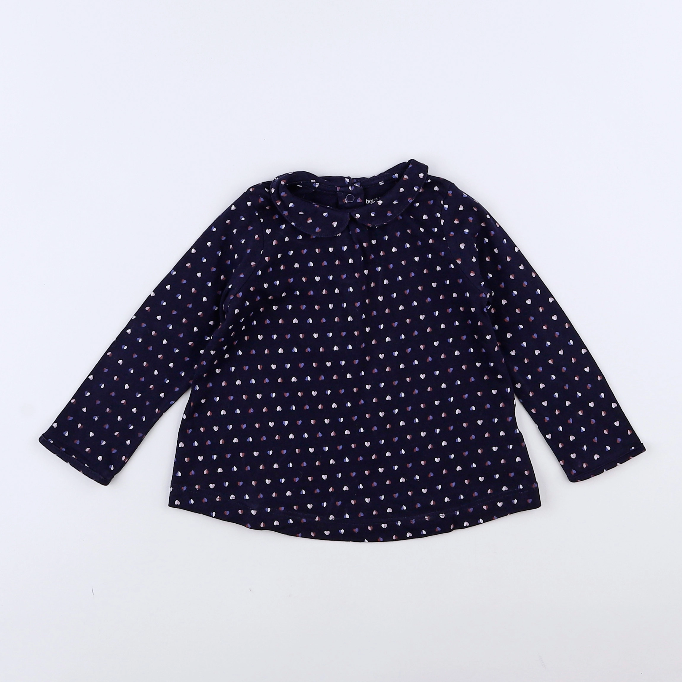 Boutchou - tee-shirt bleu - 12 mois