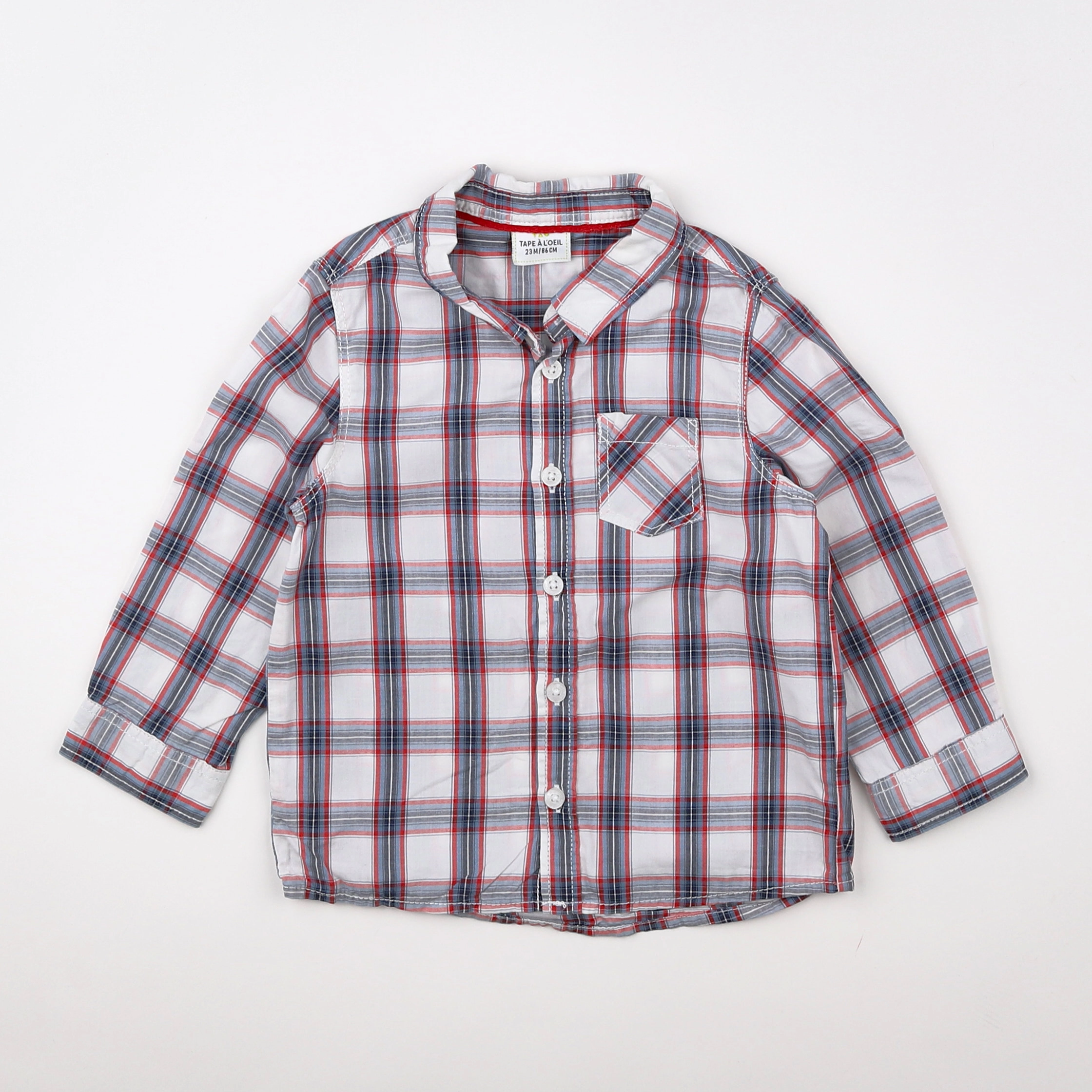Tape à l'oeil - chemise bleu - 2 ans