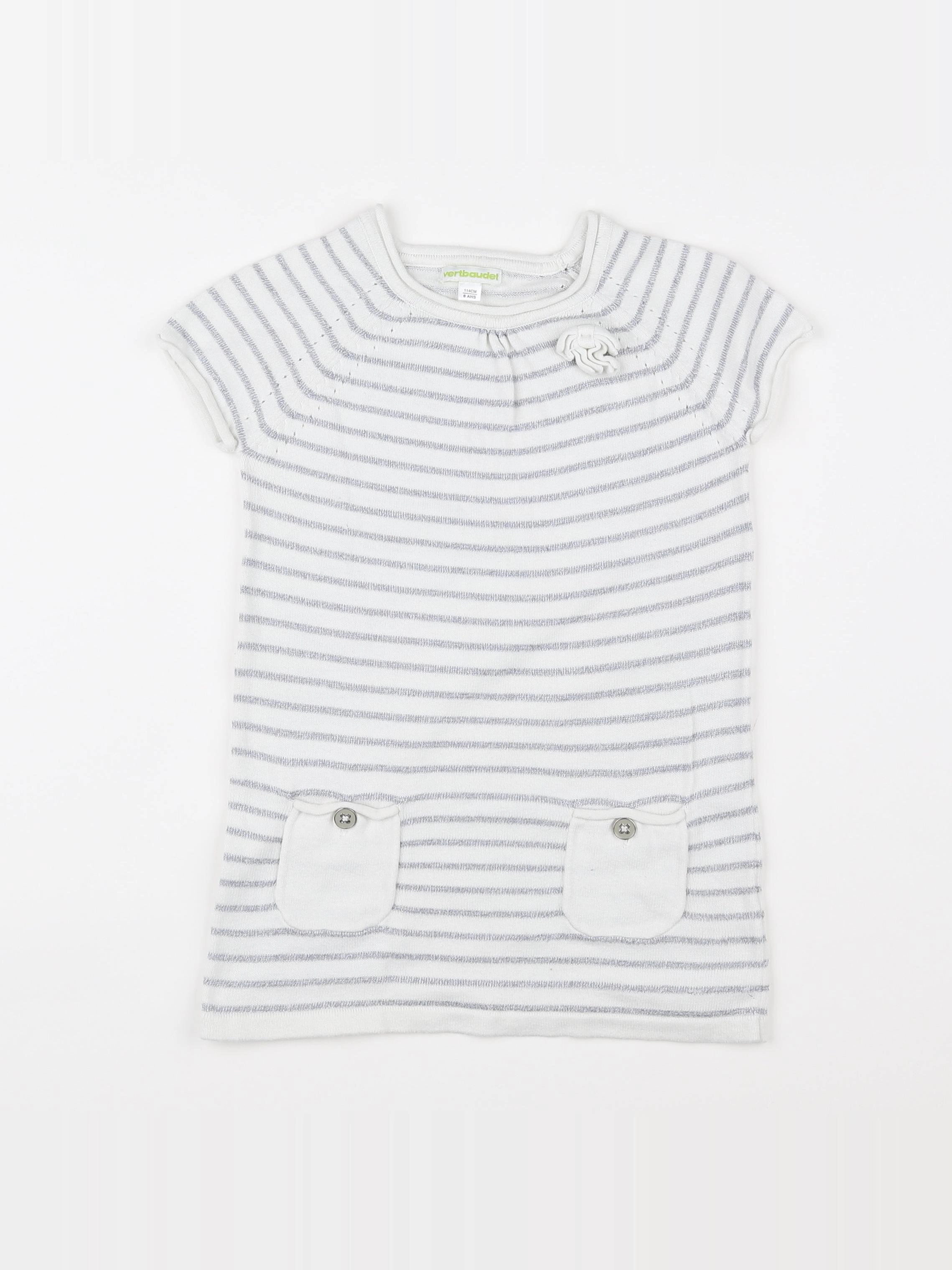 Vertbaudet - robe blanc - 6 ans