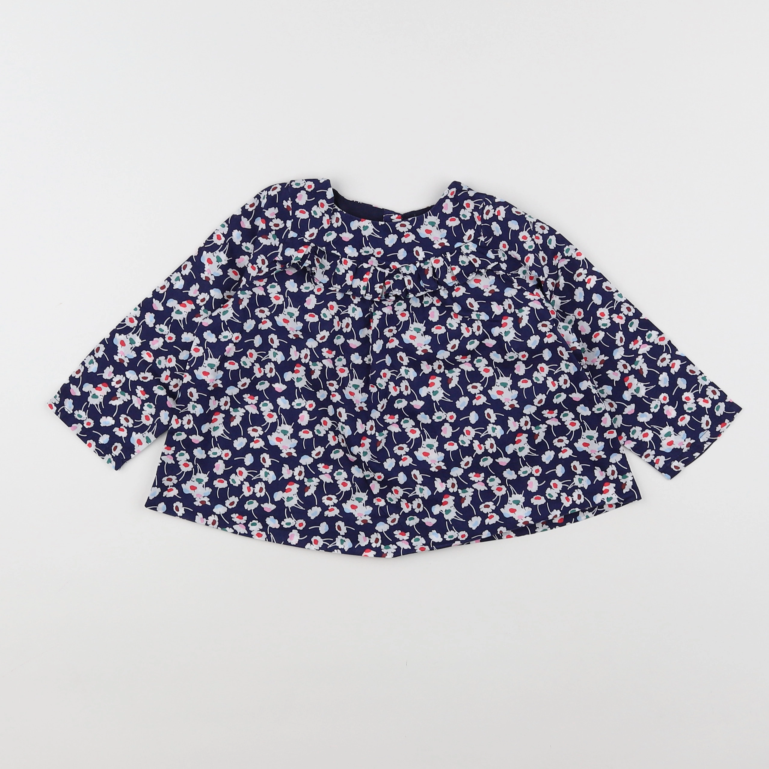Jacadi - blouse bleu - 18 mois