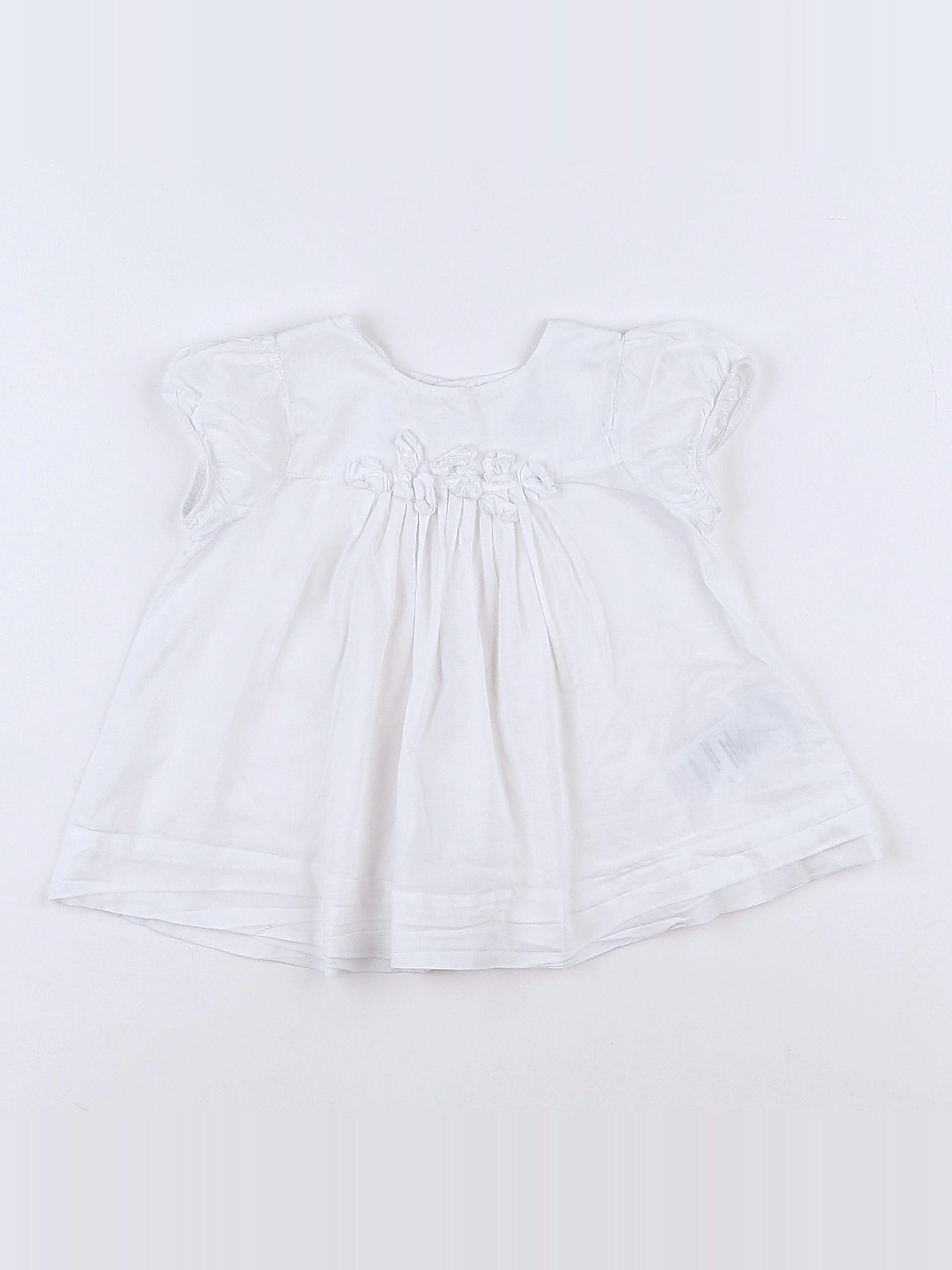 Jacadi - blouse blanc - 12 mois