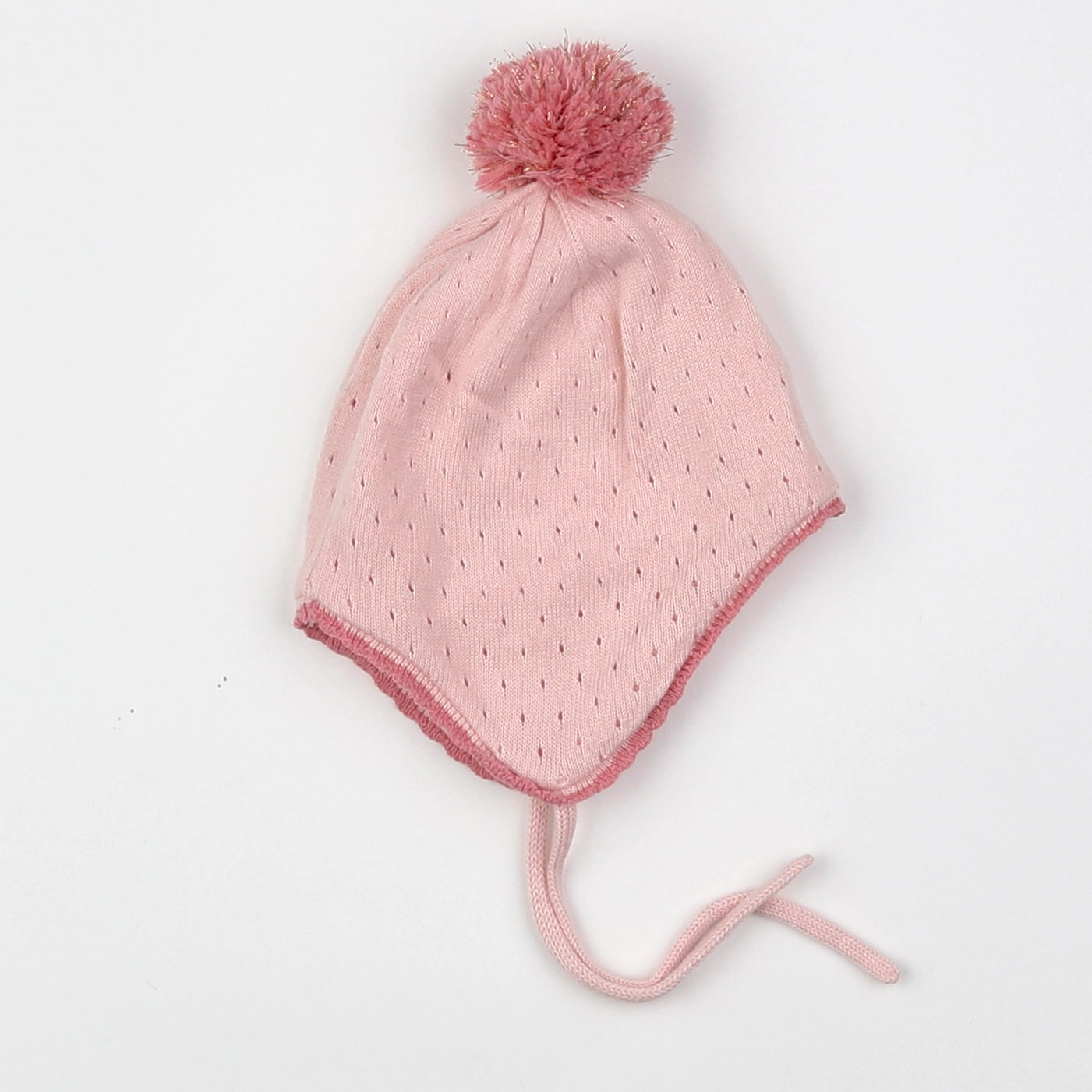 H&M - bonnet rose - 2/6 mois