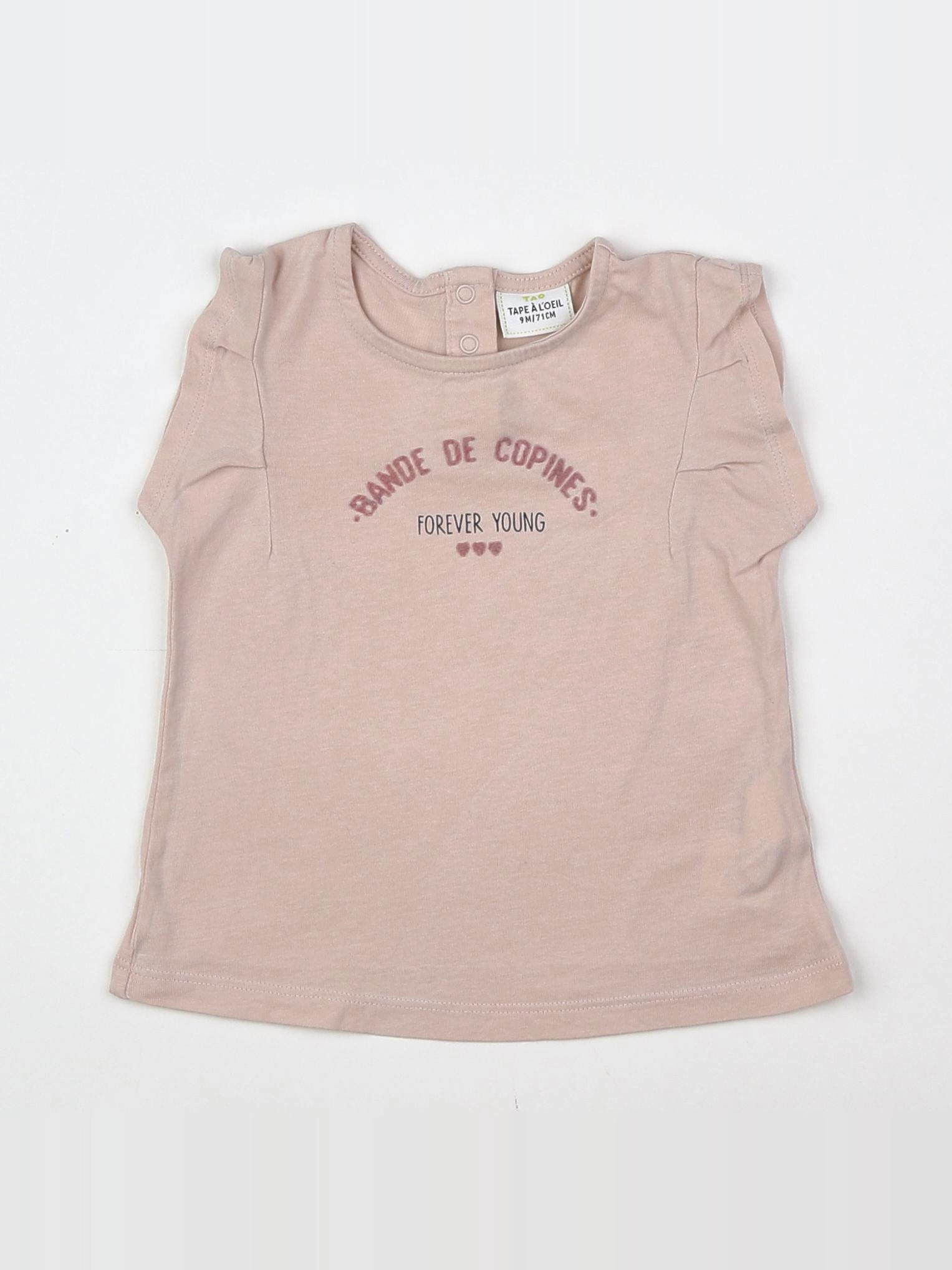 Tape à l'oeil - tee-shirt rose - 9 mois