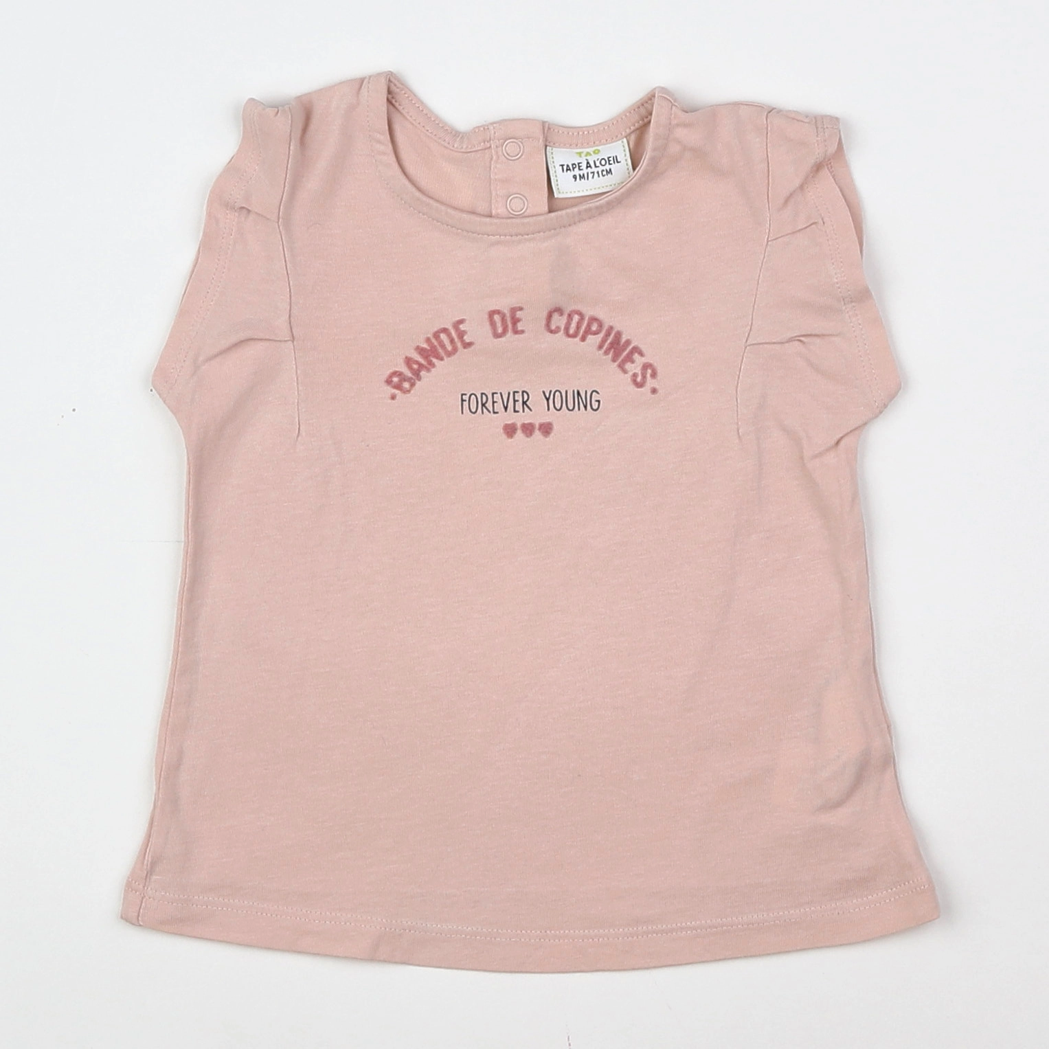Tape à l'oeil - tee-shirt rose - 9 mois