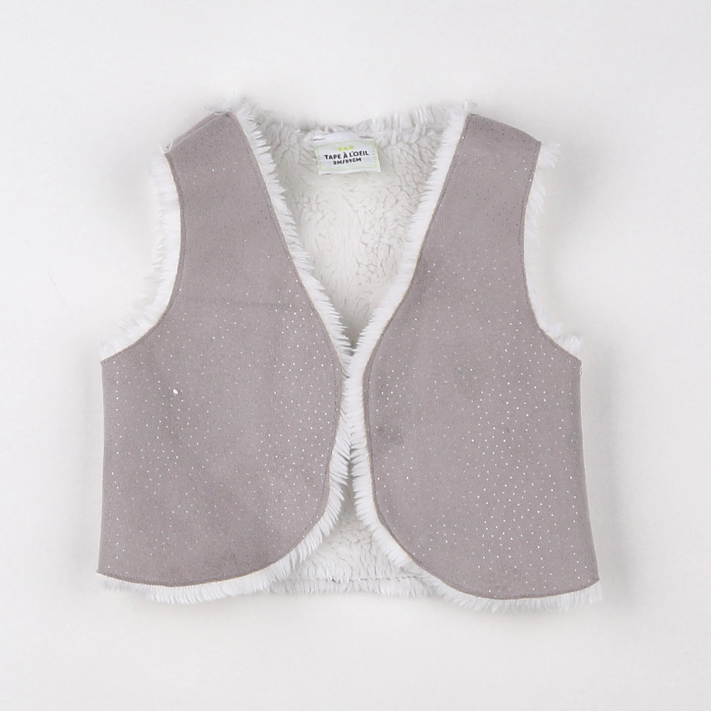 Tape à l'oeil - gilet beige - 3 mois