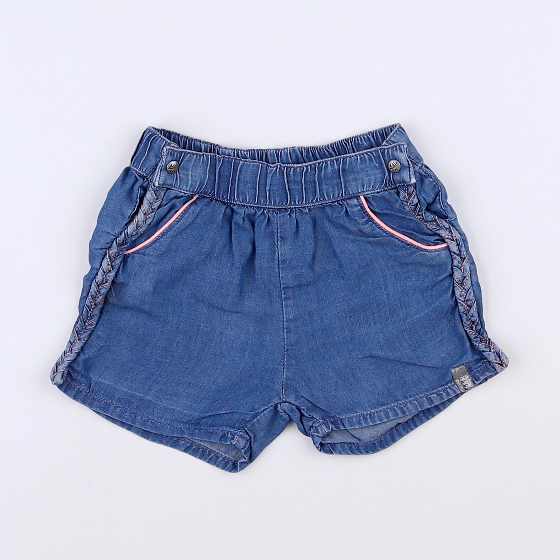 IKKS - short bleu - 12 mois