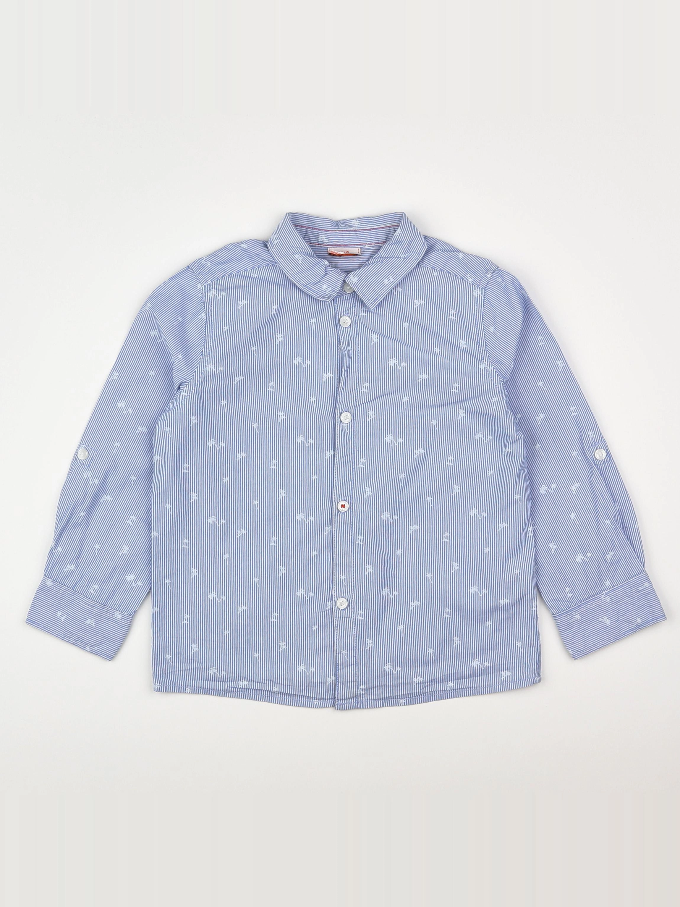 Tape à l'oeil - chemise bleu - 4 ans