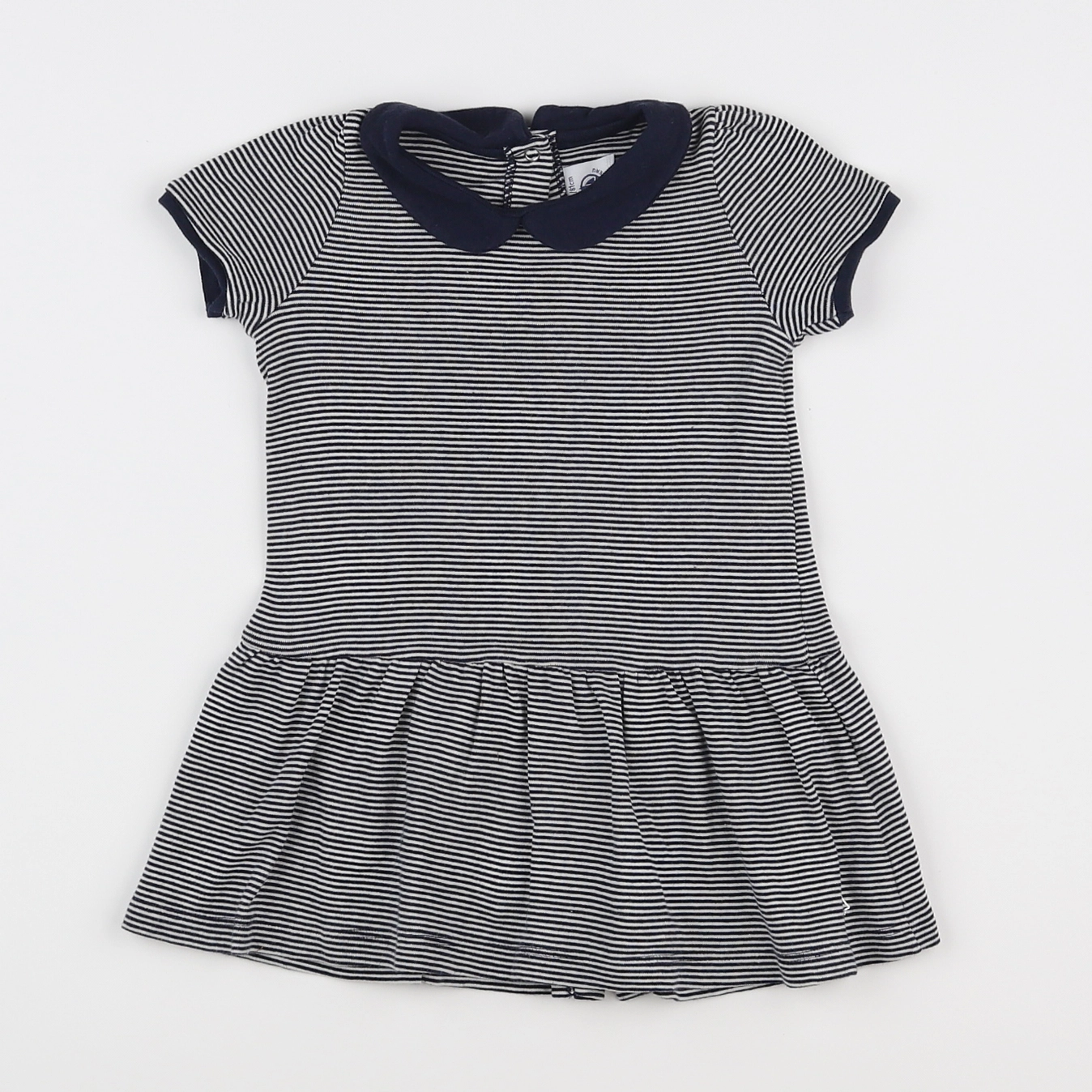 Petit Bateau - robe bleu - 18 mois