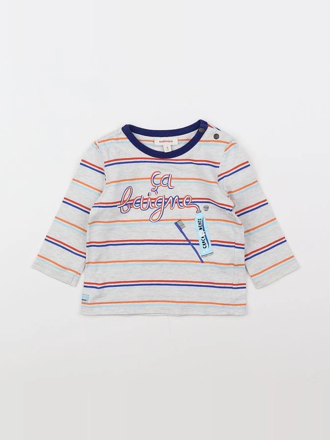 Catimini - tee-shirt multicolore - 9 mois