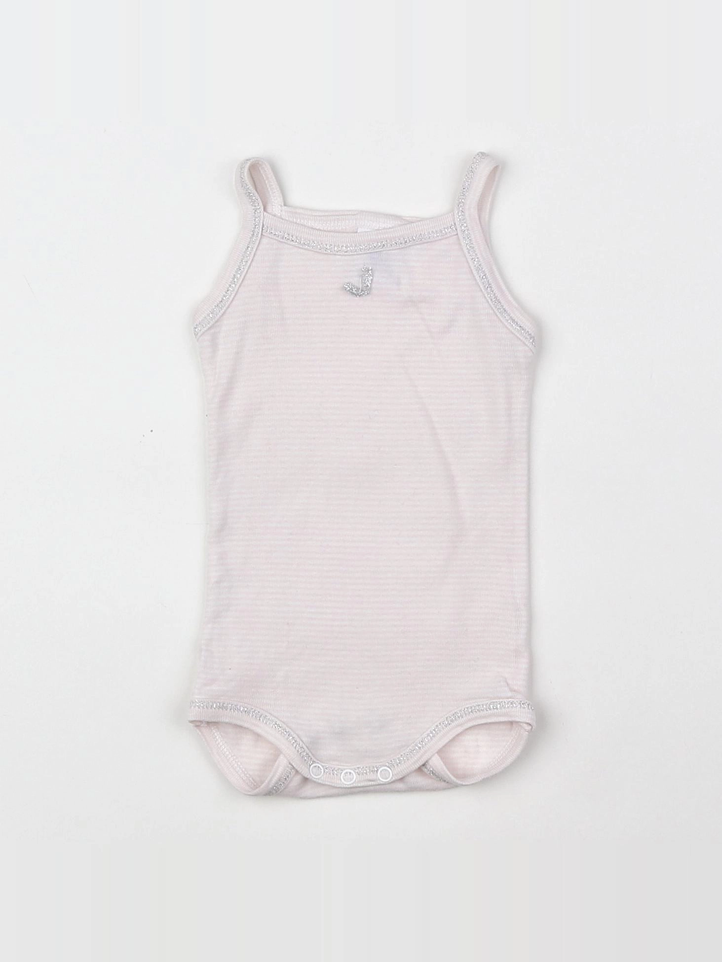 Petit Bateau - body rose - 3 mois