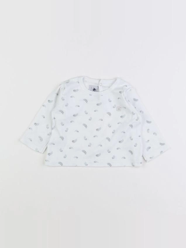 Petit Bateau - tee-shirt blanc - 6 mois
