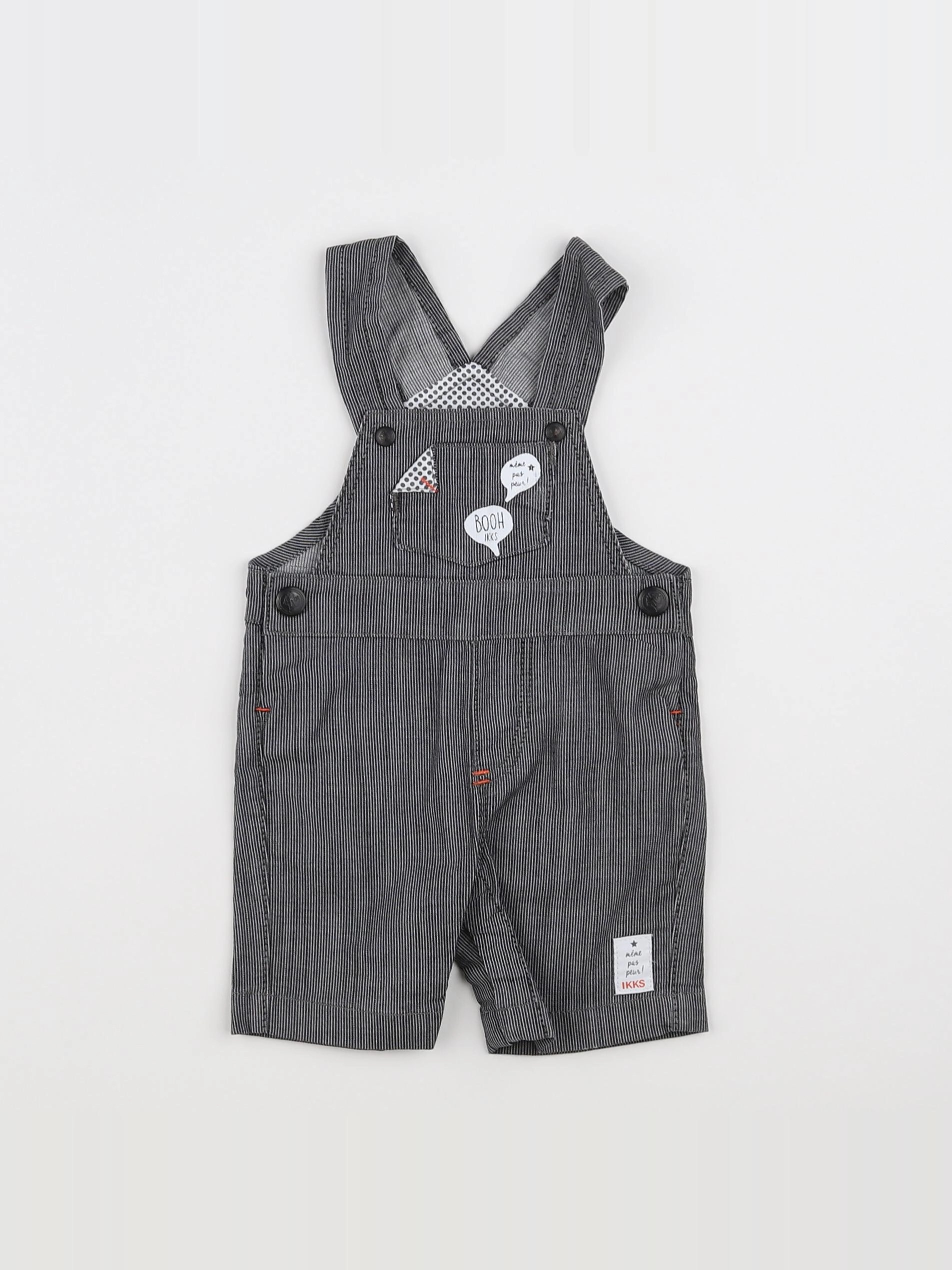 IKKS - salopette gris - 3 mois