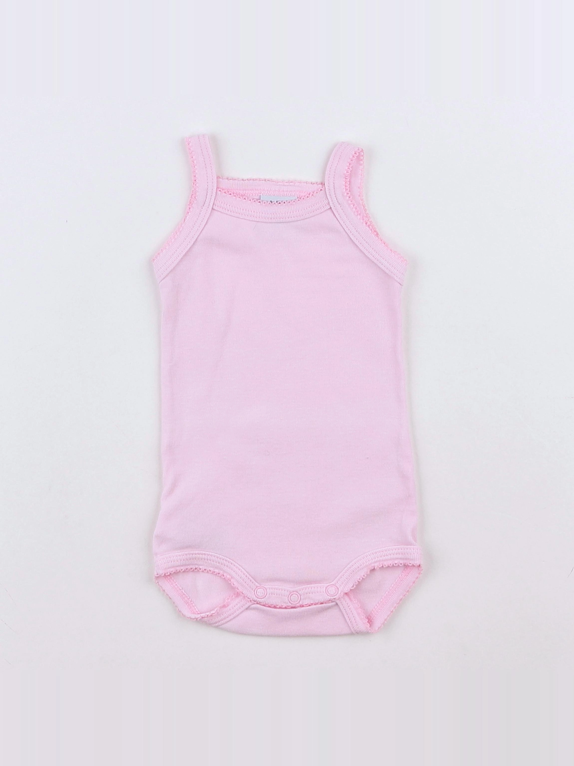 Petit Bateau - body rose - 3 mois