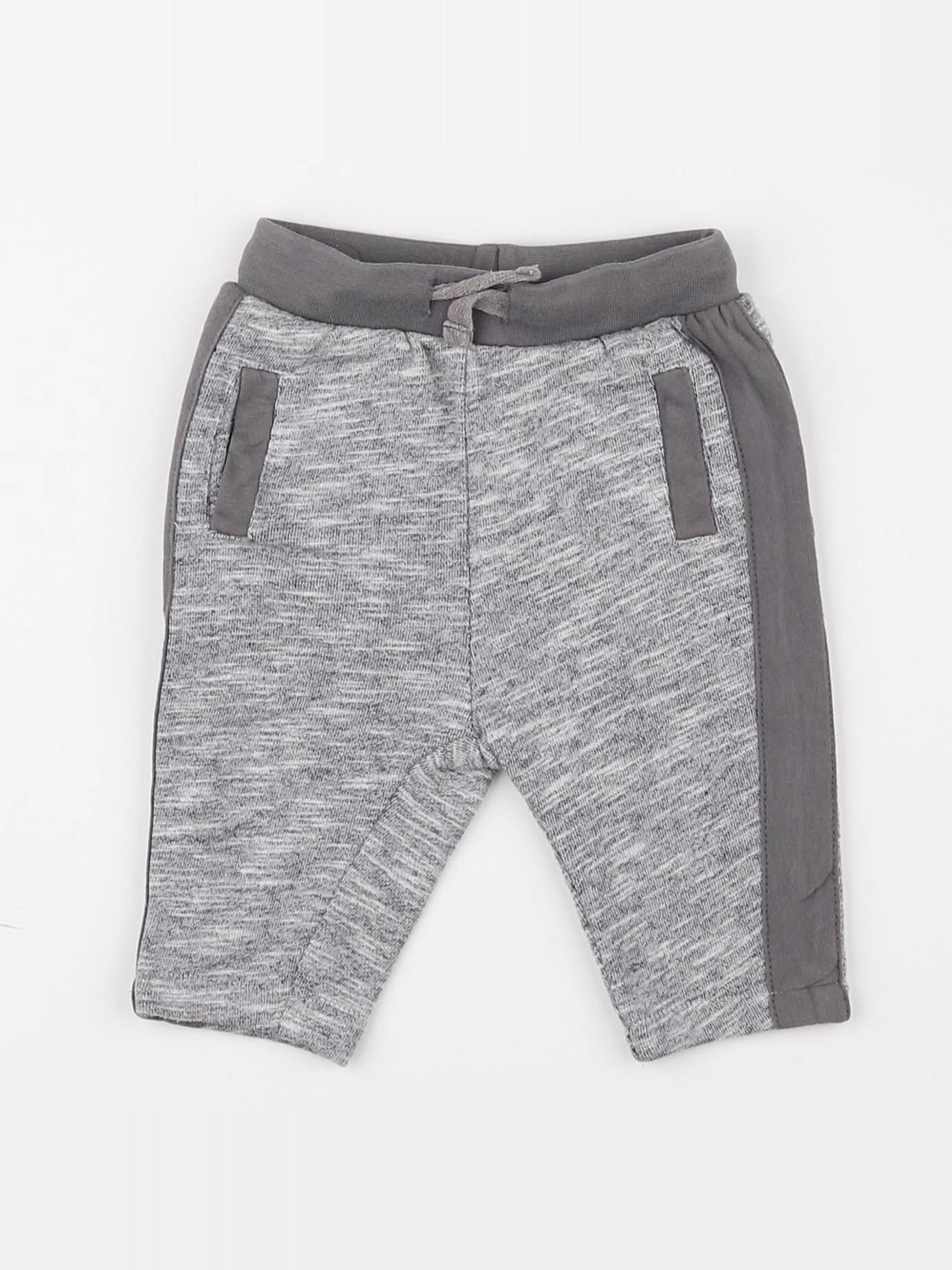 Vertbaudet - jogging doublé gris - 3 mois