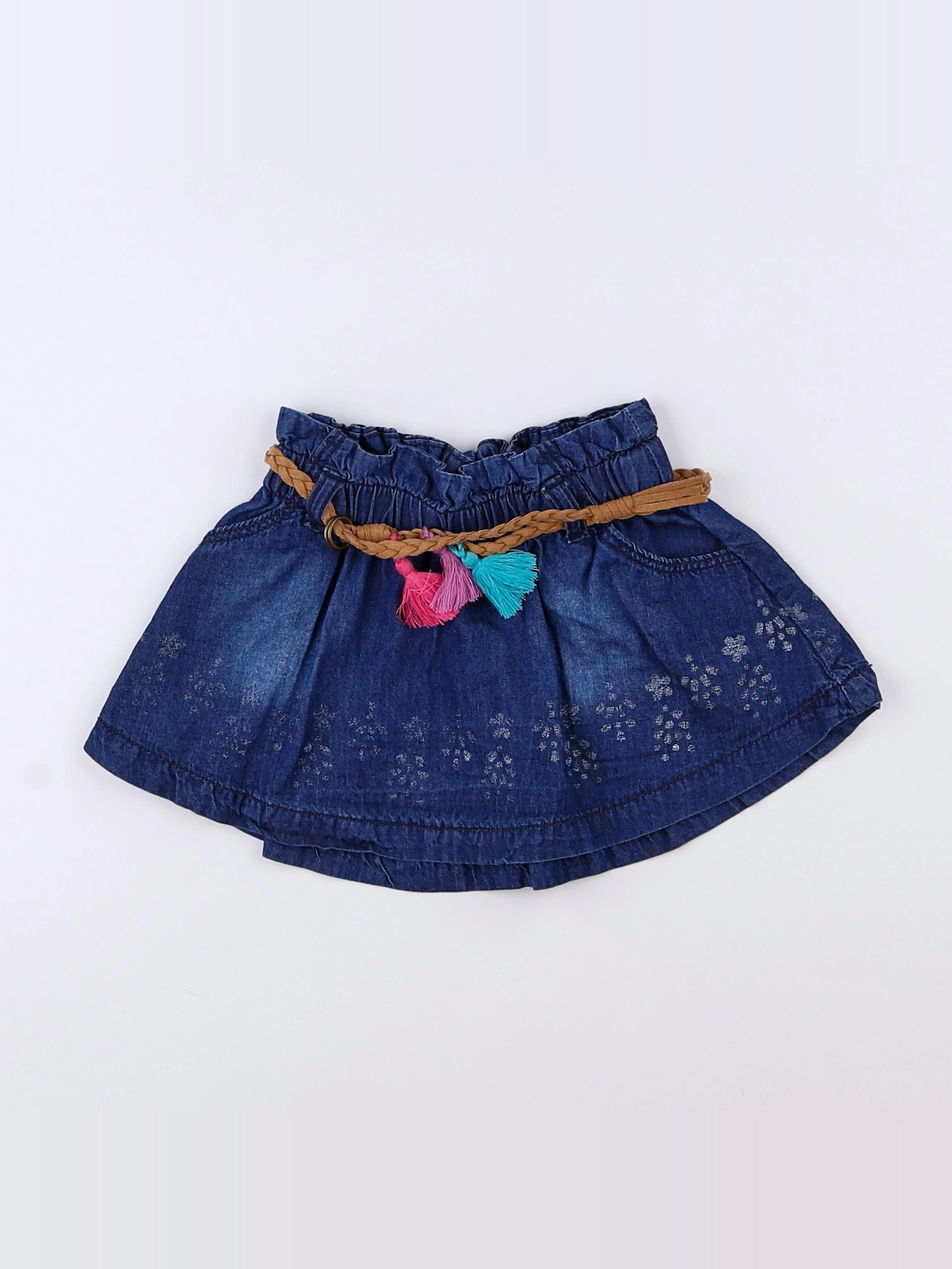 Vertbaudet - jupe bleu - 2 ans