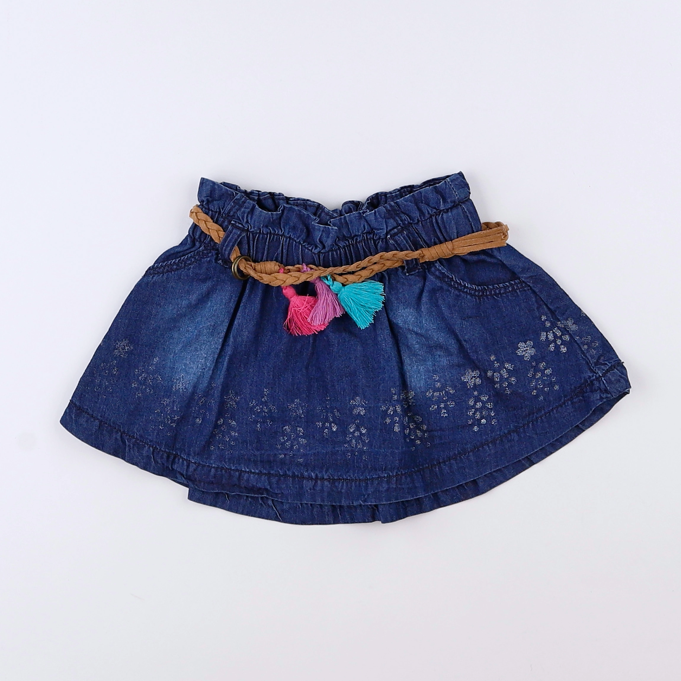 Vertbaudet - jupe bleu - 2 ans
