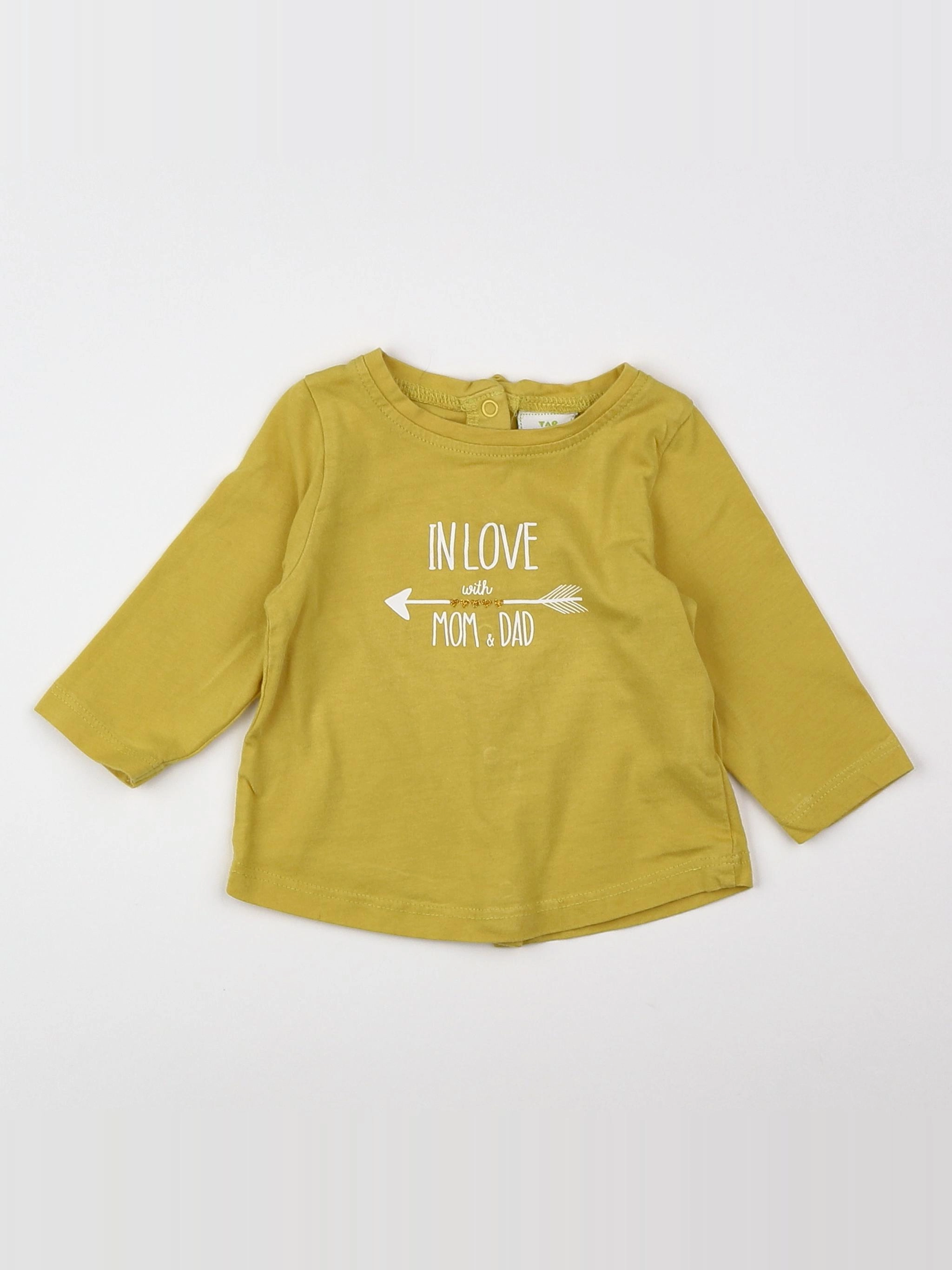 Tape à l'oeil - tee-shirt jaune - 3 mois