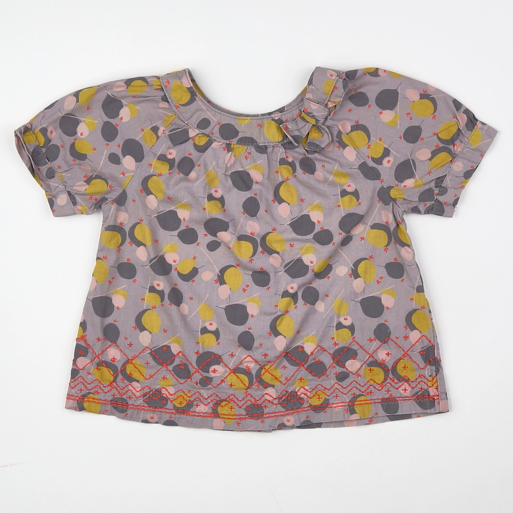 Vertbaudet - blouse multicolore - 12 mois