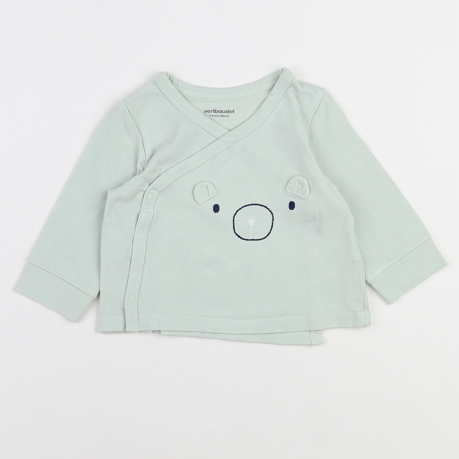 Vertbaudet - tee-shirt vert - 3 mois