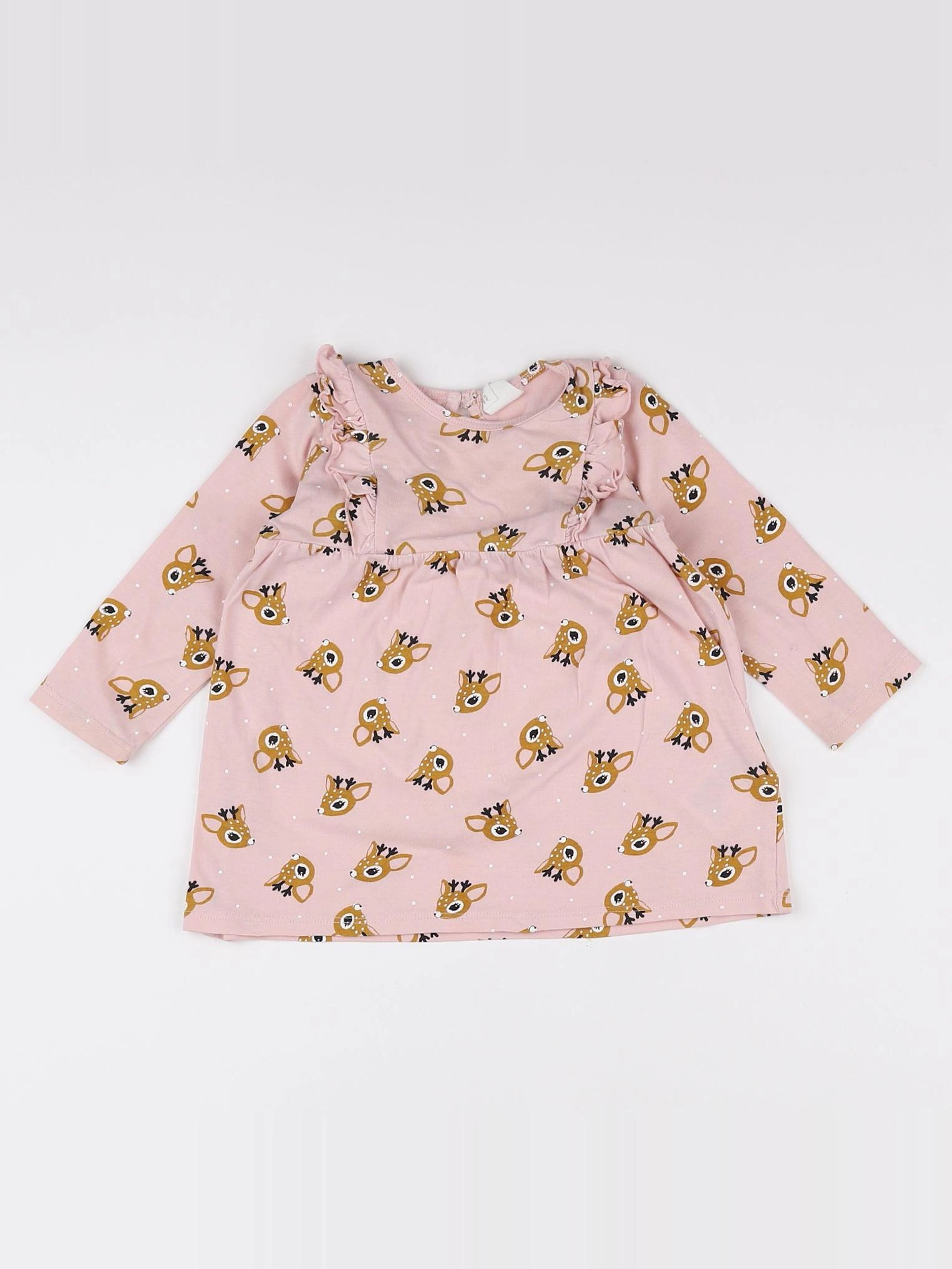 H&M - robe rose - 6/9 mois