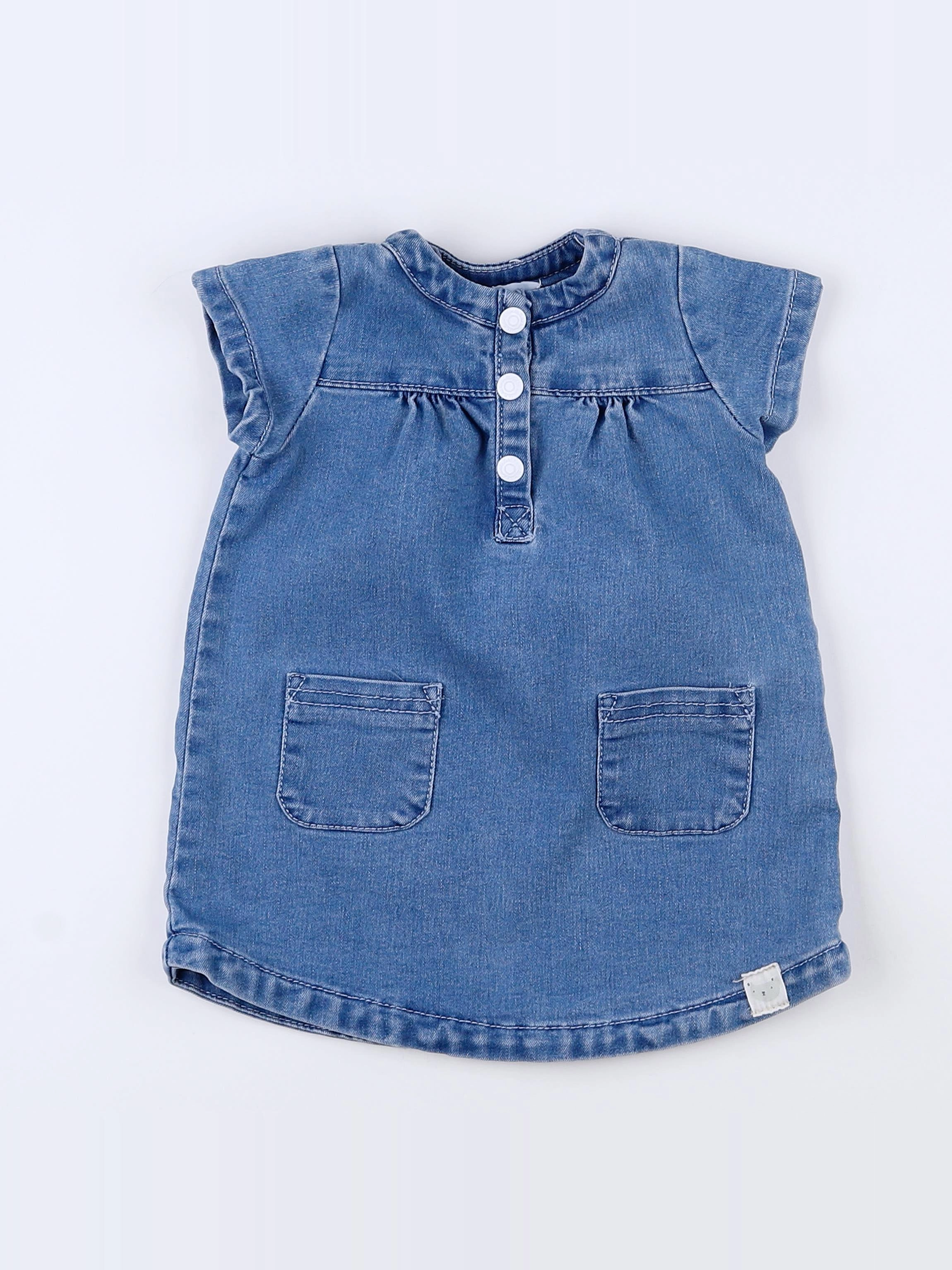 Cadet Rousselle - robe bleu - 12 mois
