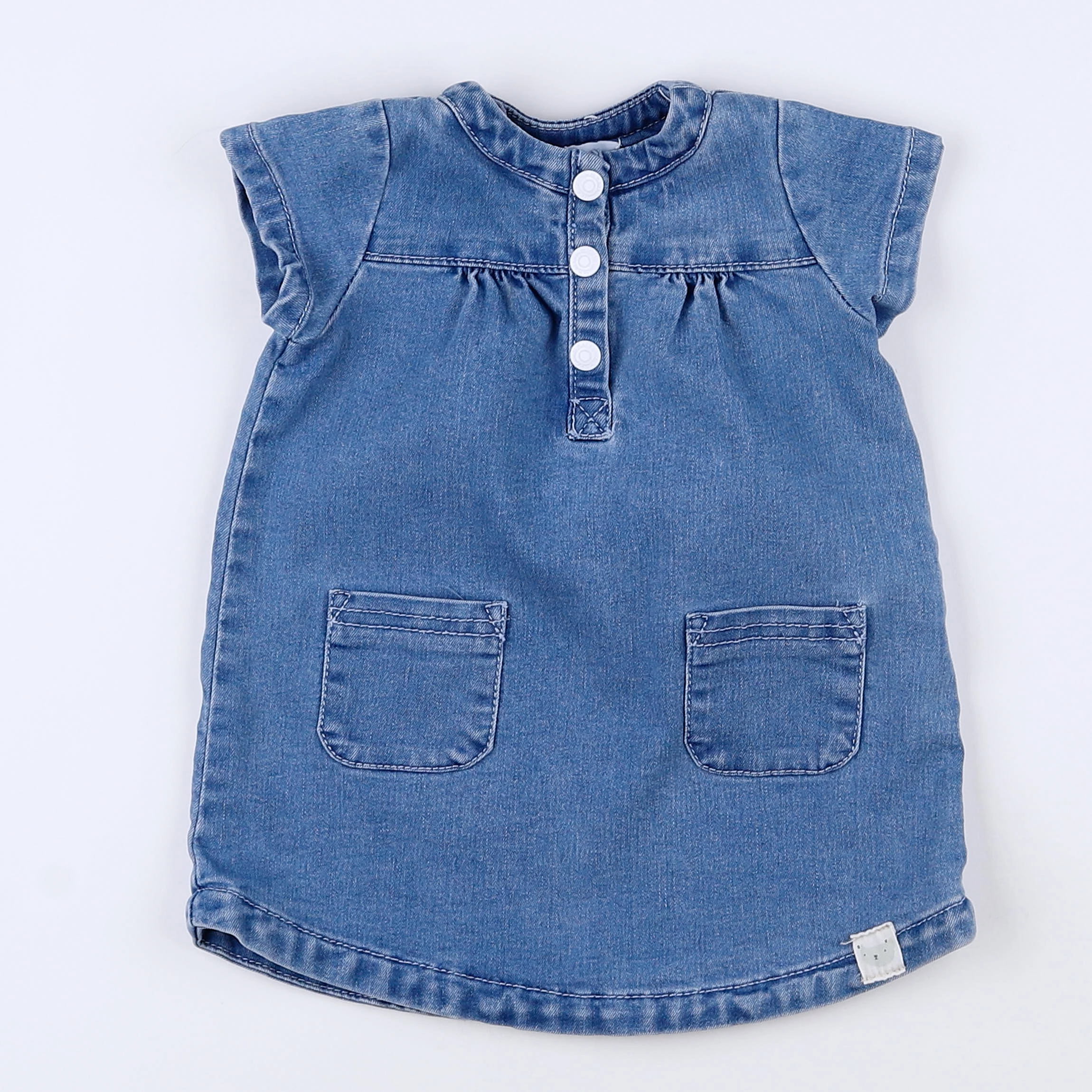 Cadet Rousselle - robe bleu - 12 mois